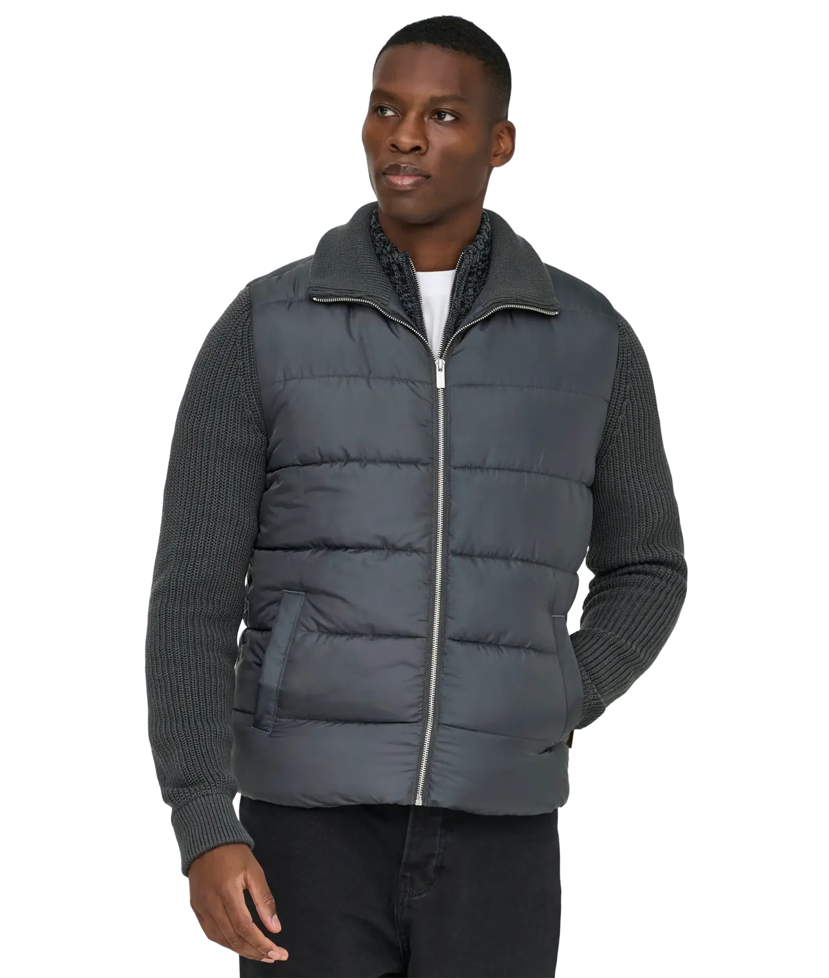 Mane Life Mixed Jacket Otw - Grey - Image 4