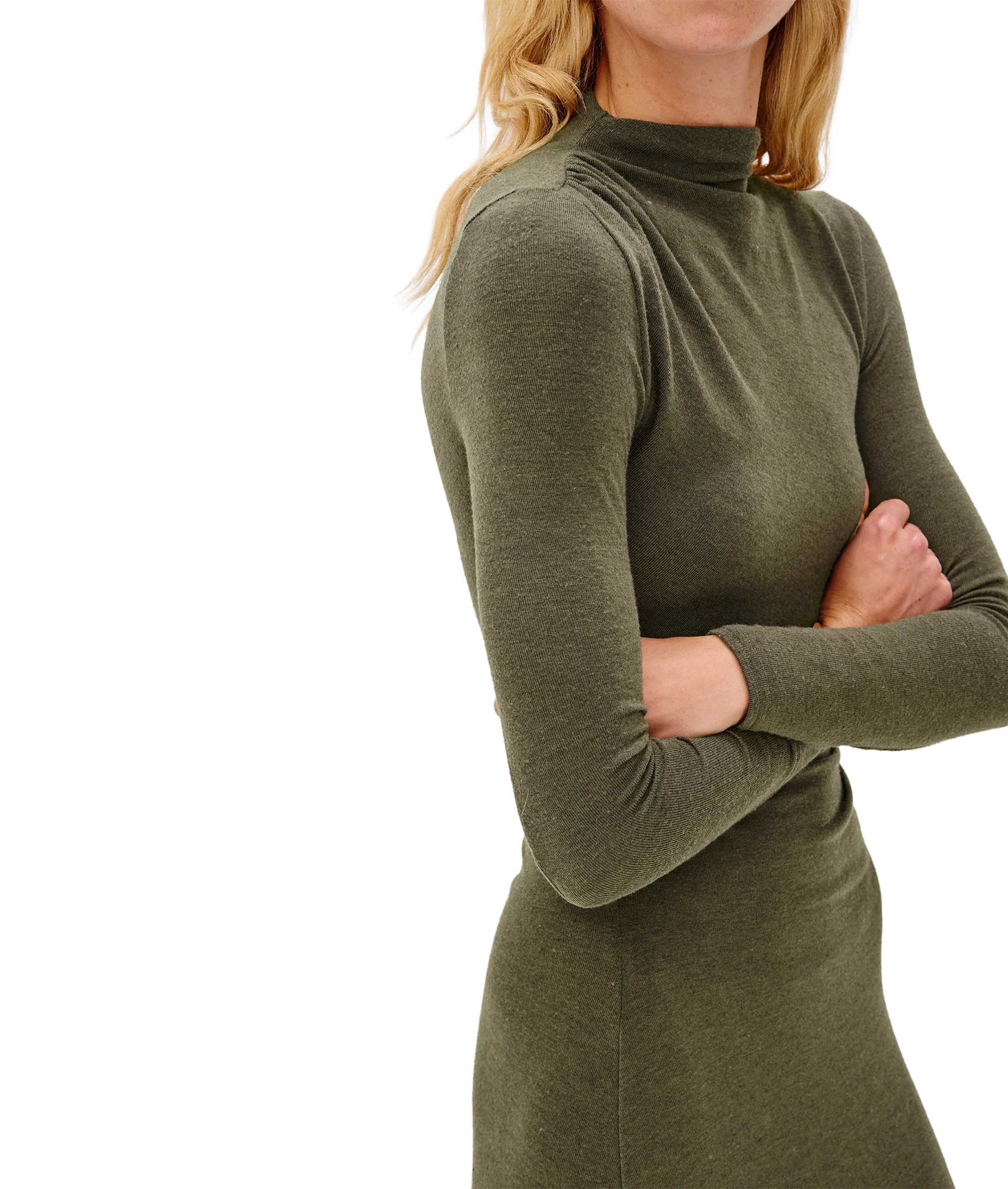 Margaret Dress - Heather Olive - Image 2