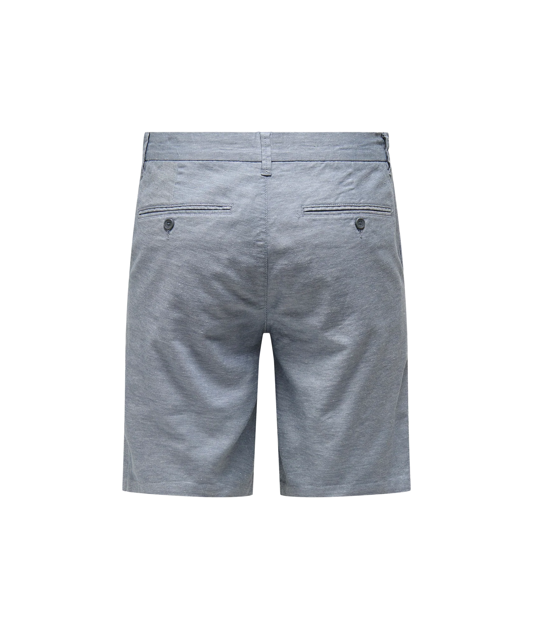 Mark 0011 Cotton Linen Shorts - Blue - Image 2