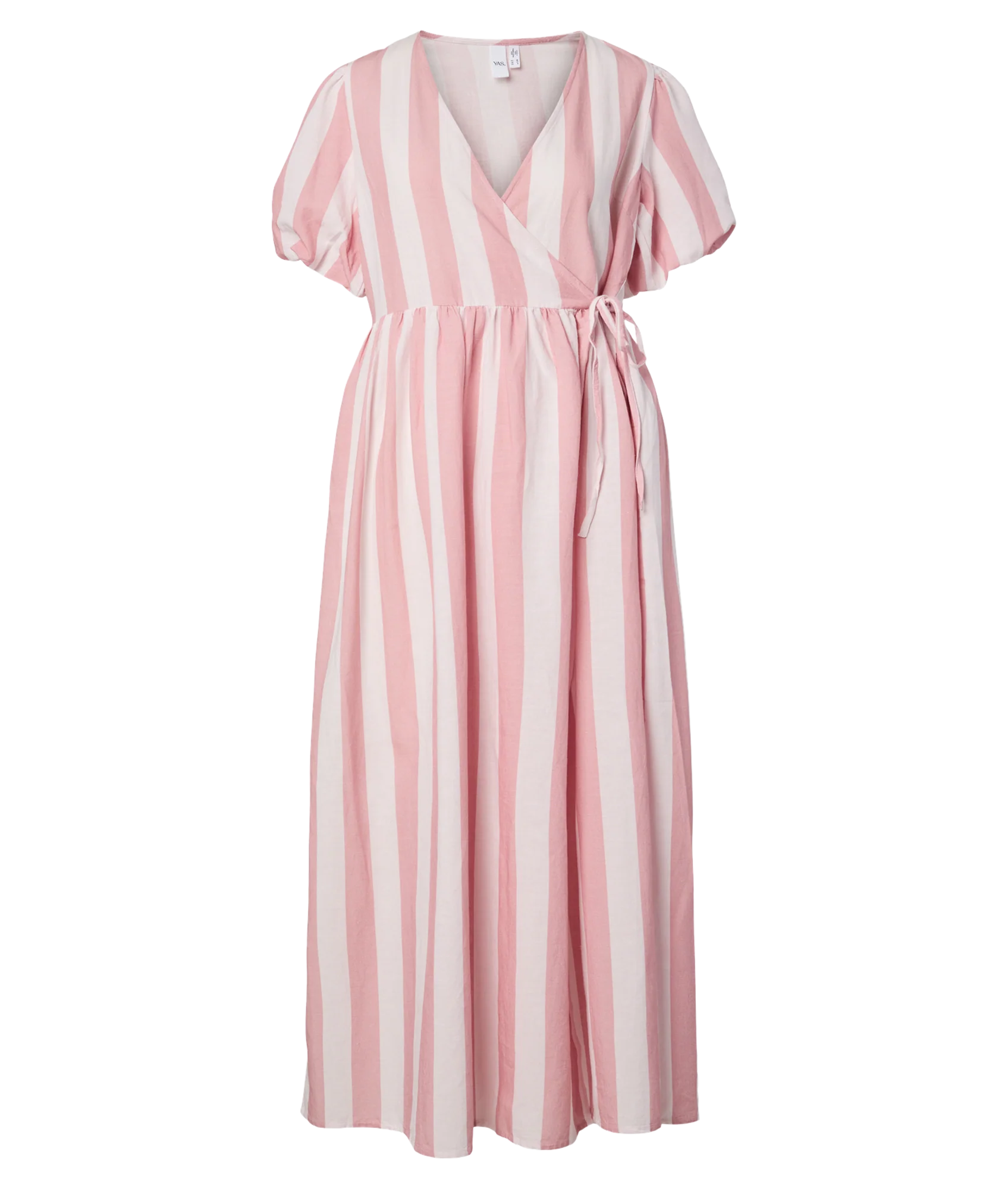 Maruma Ss Long Wrap Dress-Purple