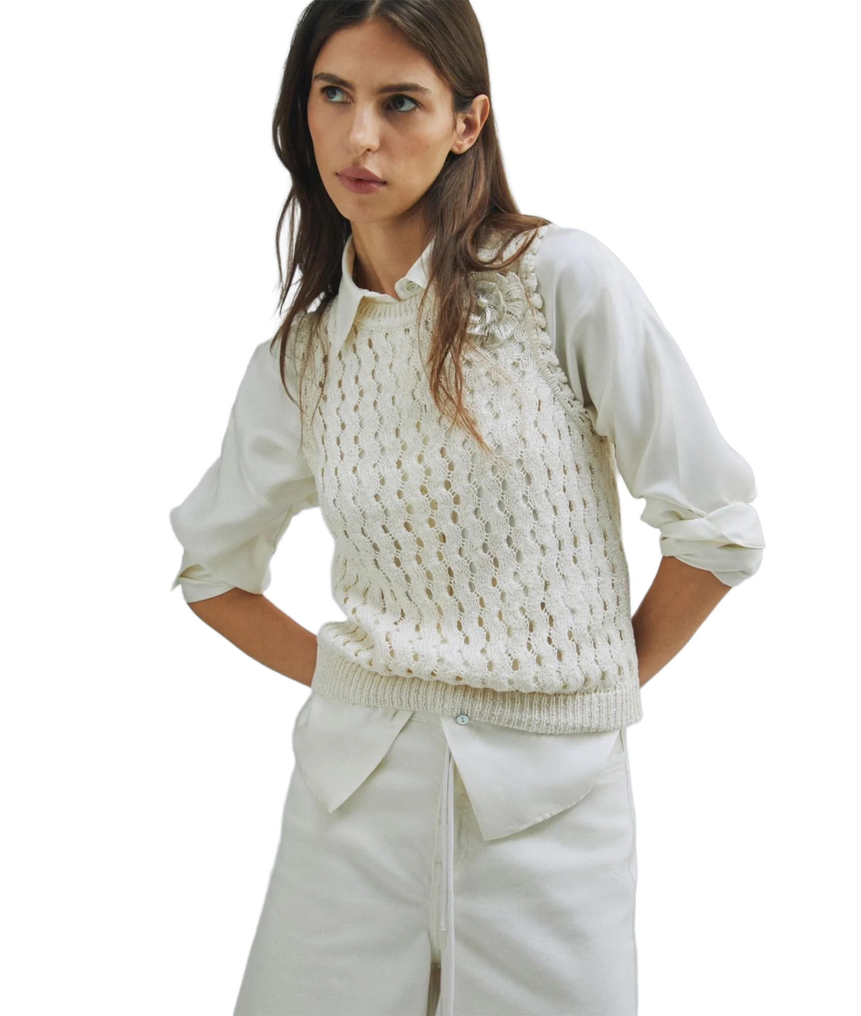 Memiro Tank Top - Wool White - Image 2