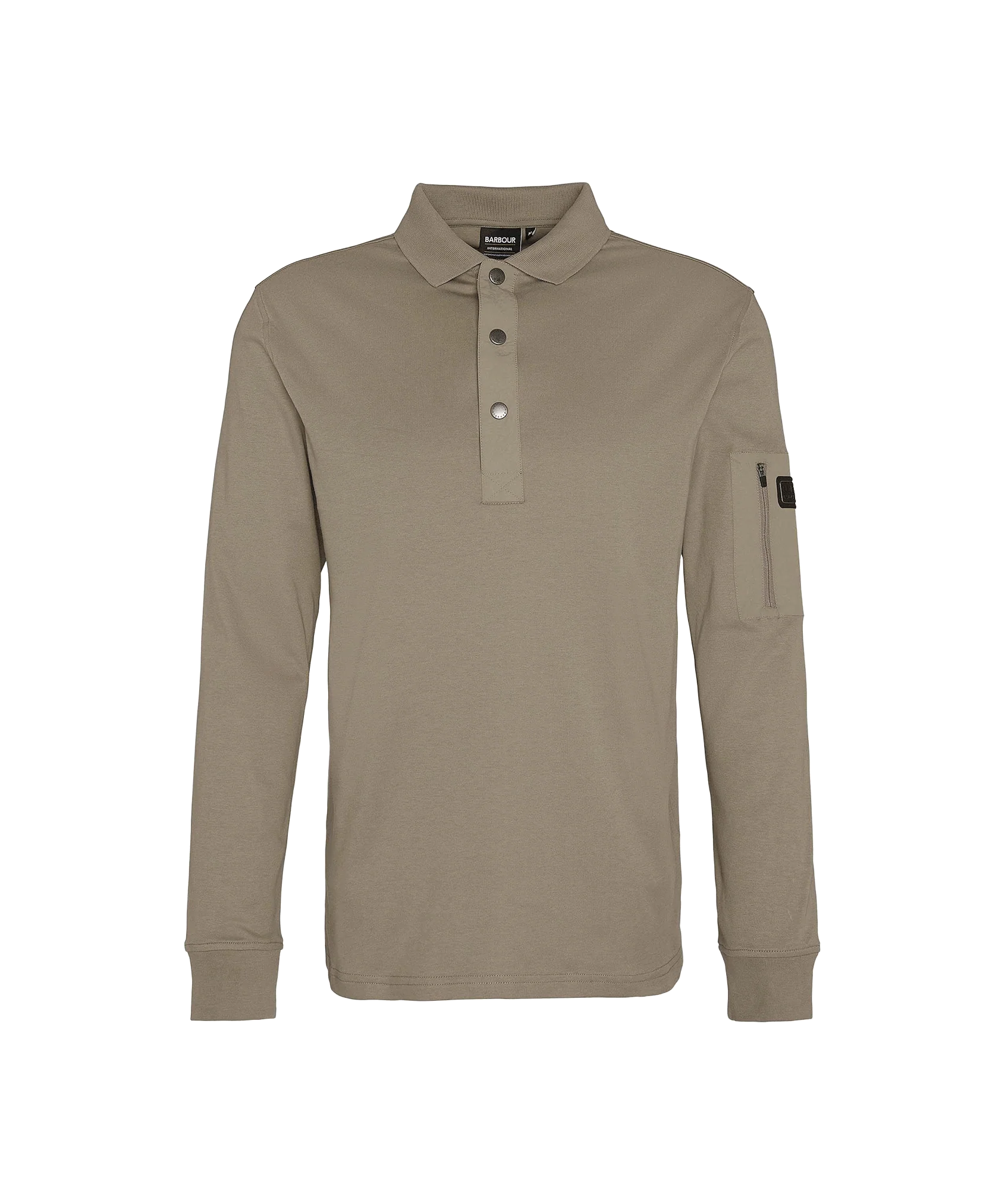 Bradley Long-Sleeved Polo Shirt - Beige