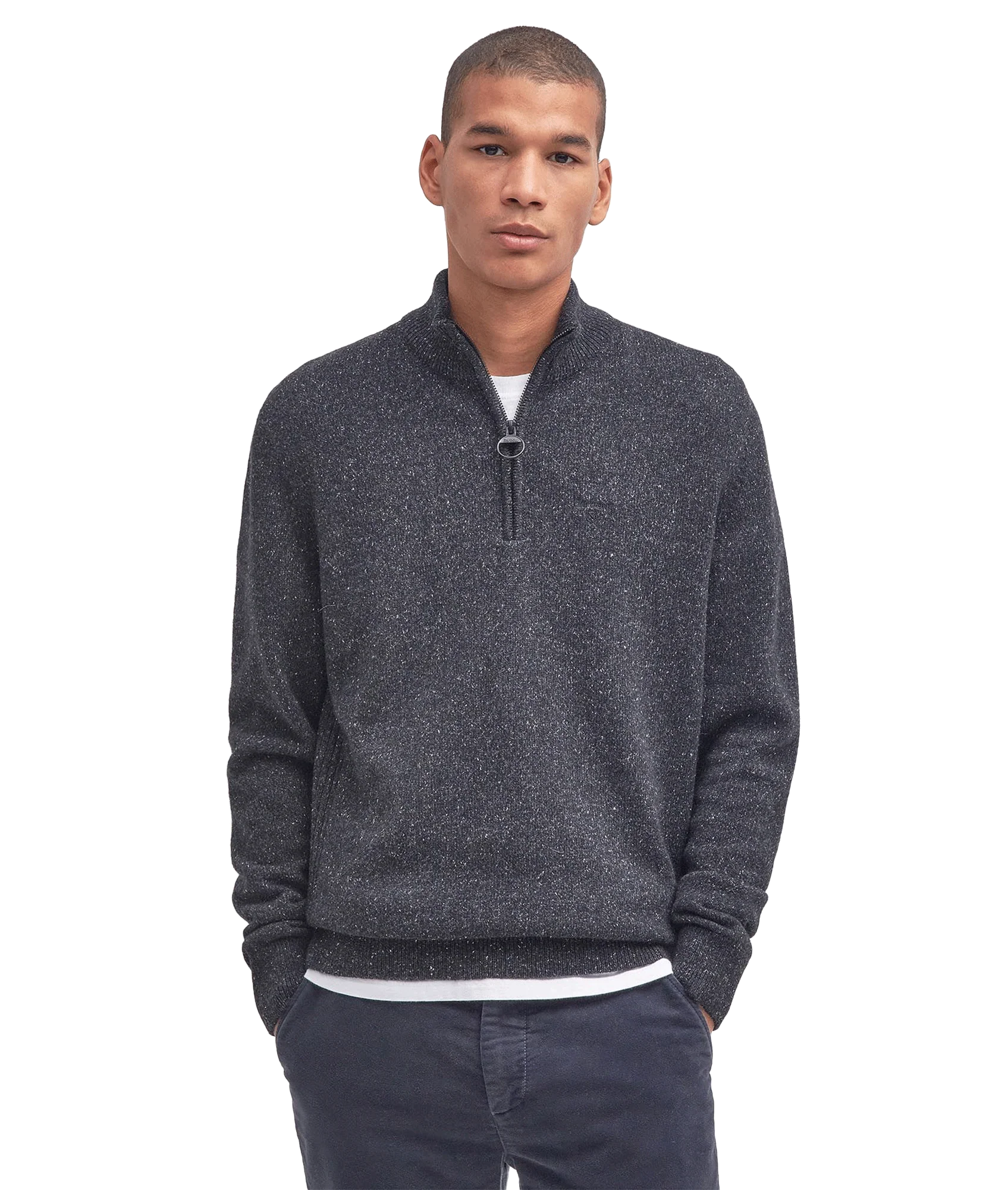 Essential Tisbury Half Zip Sweatshirt - Black - Image 2
