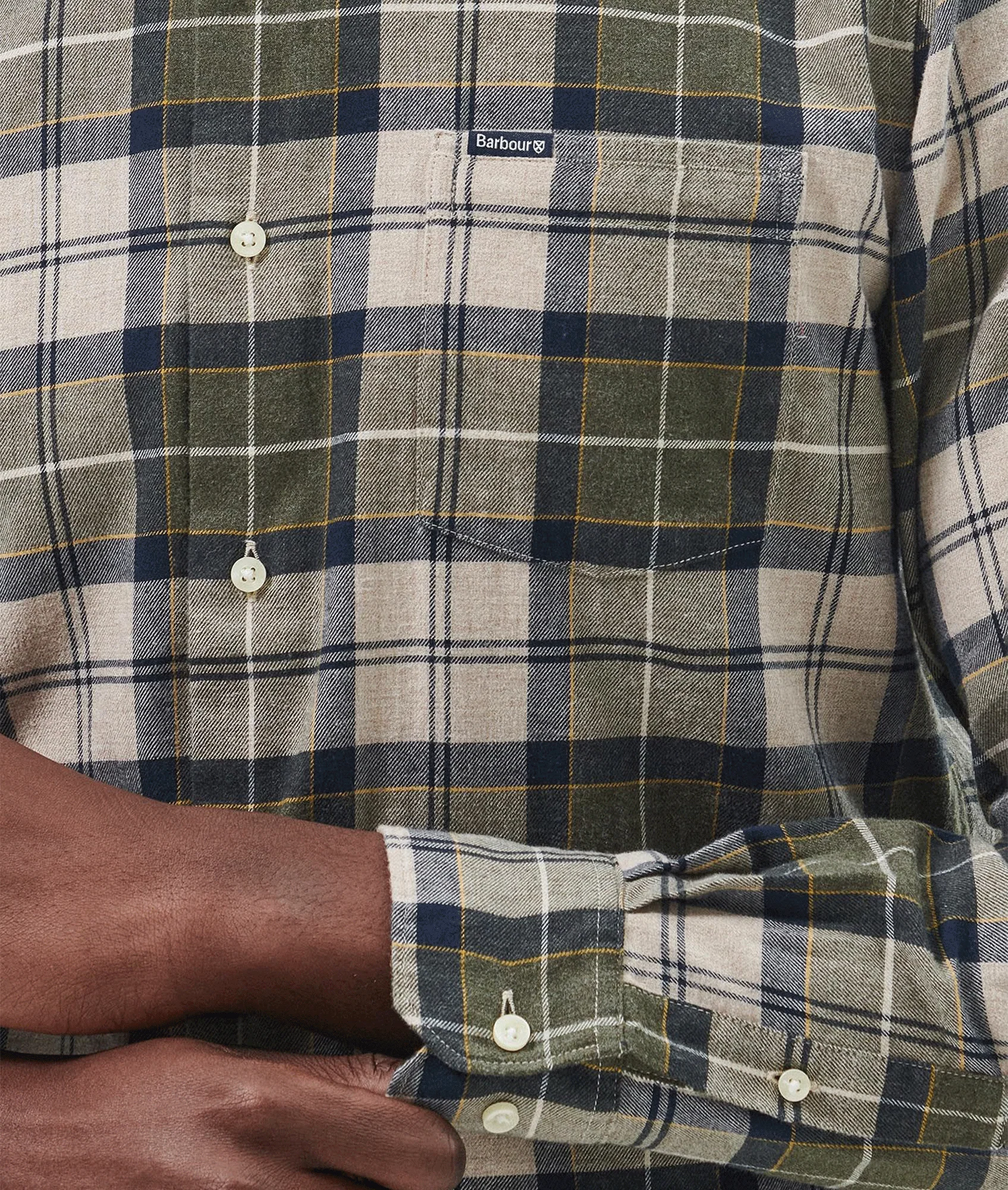 Fortrose Tailored Fit Shirt Forest Mist - Multi - Image 6