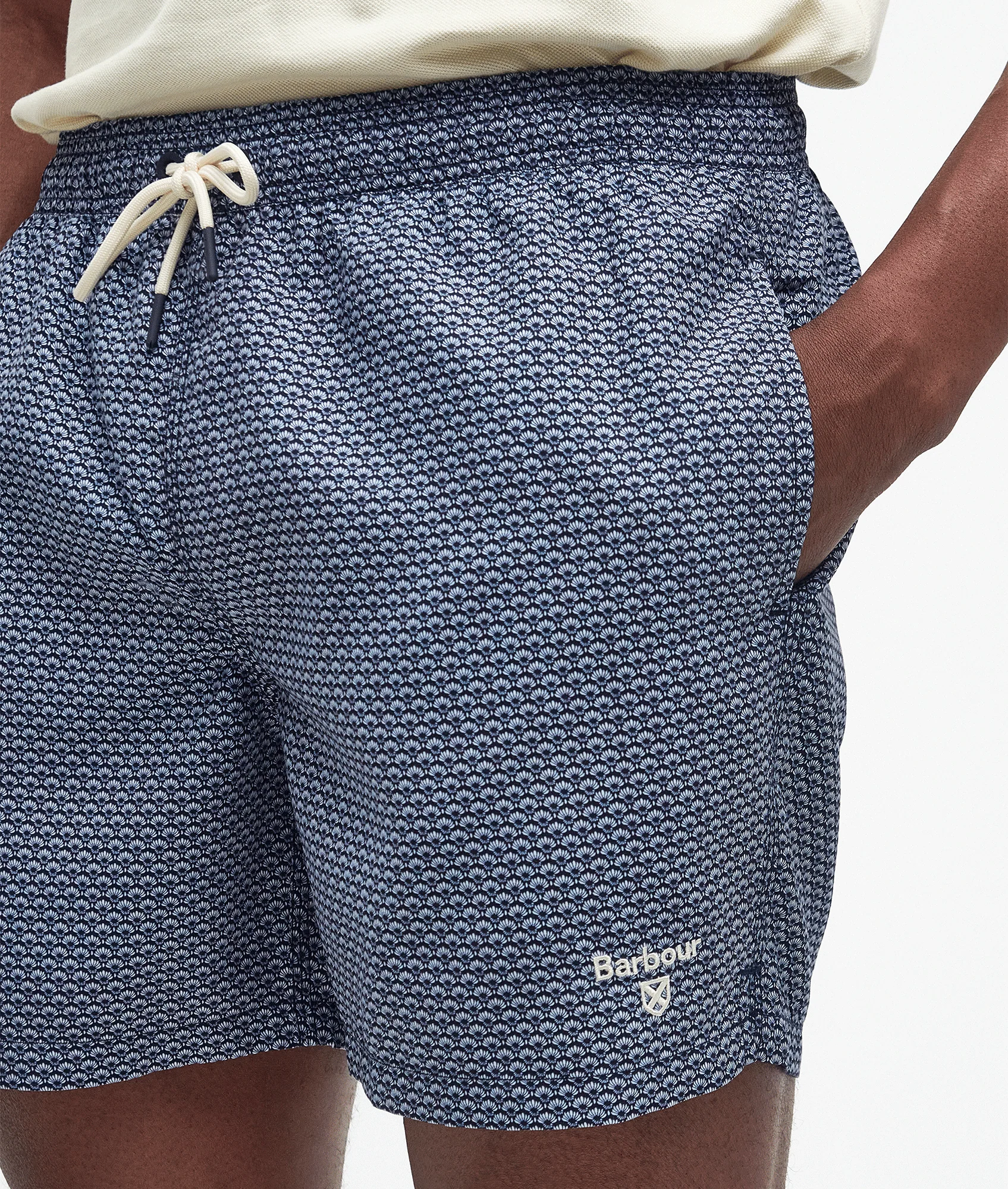 Shell Swim Shorts - Navy - Image 3