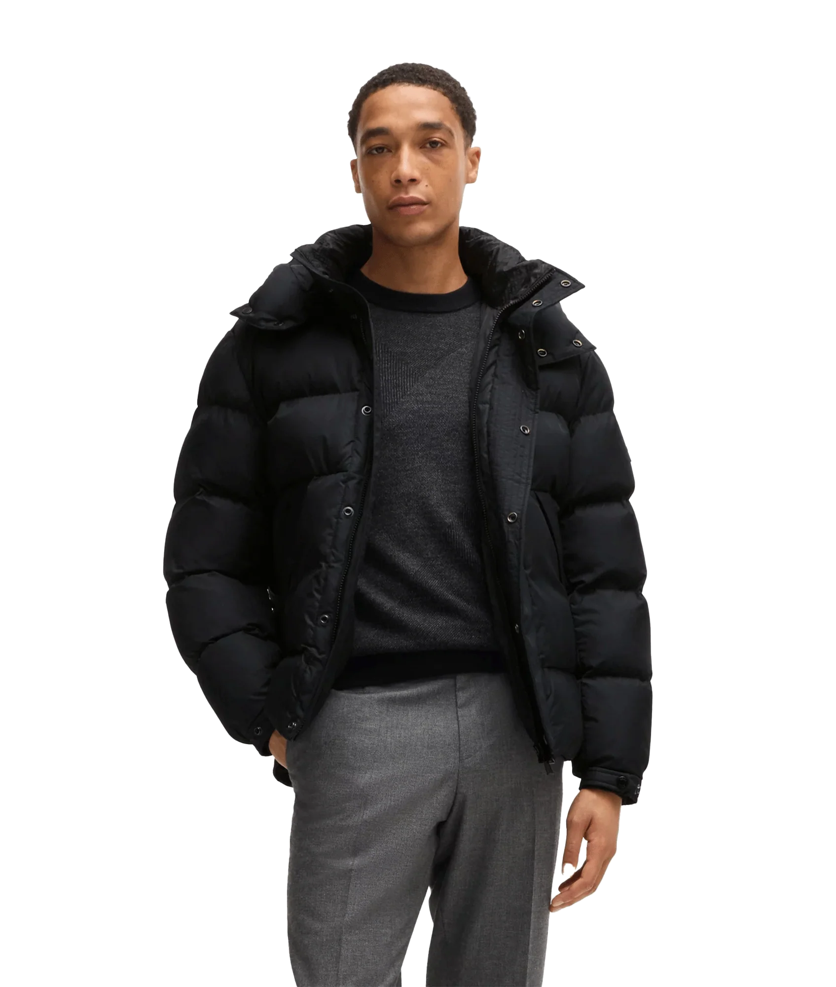 H-Corbinian Puffer Jacket - Black - Image 2