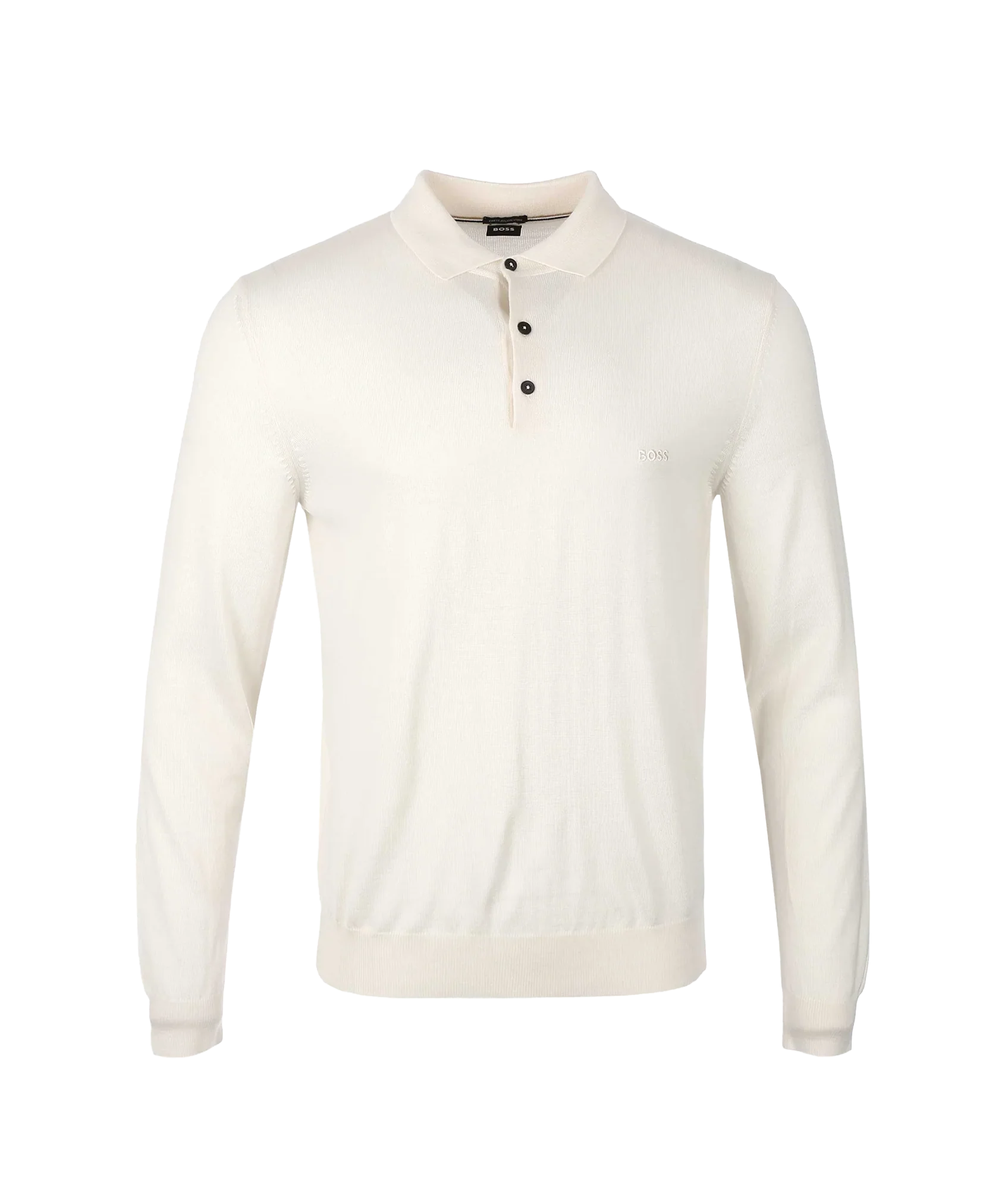 Bono Long Sleeve Polo Shirt - White
