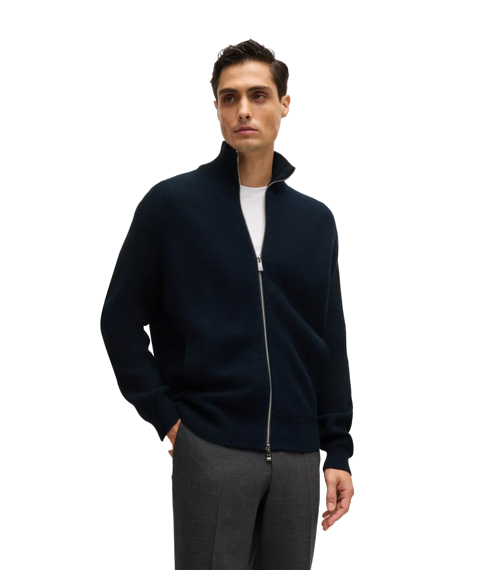 Mens Boss Black Knitwear - Image 3