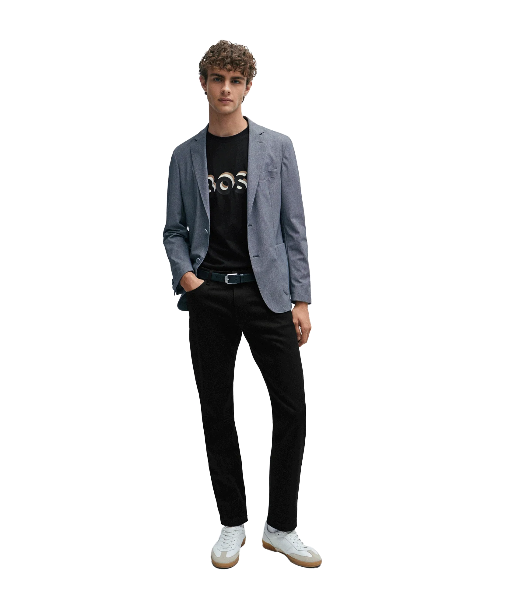 Cotton-jersey T-shirt With Logo in Signature Colours - Black - Image 5