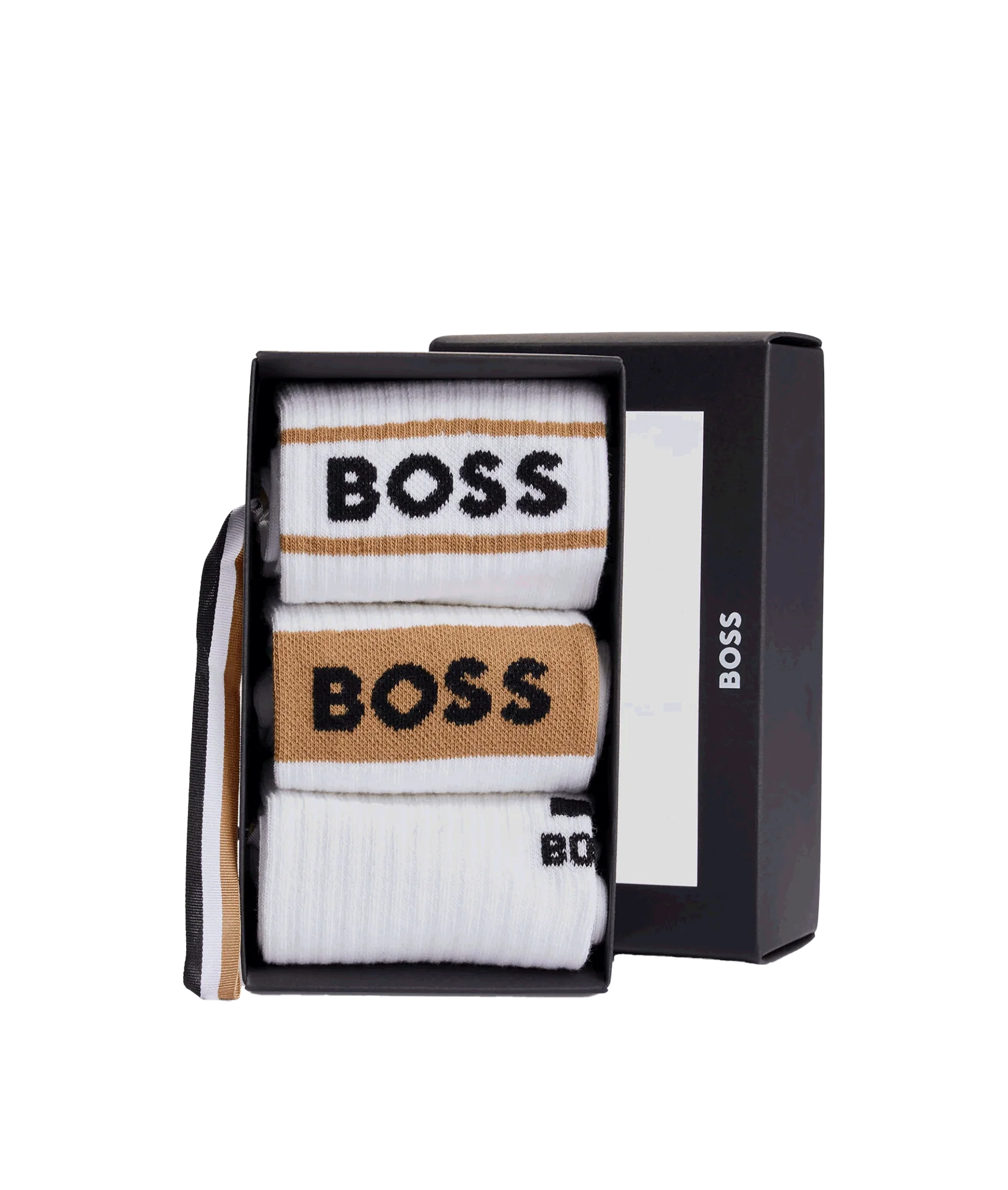QS Iconic Three Pack Socks - White - Image 2