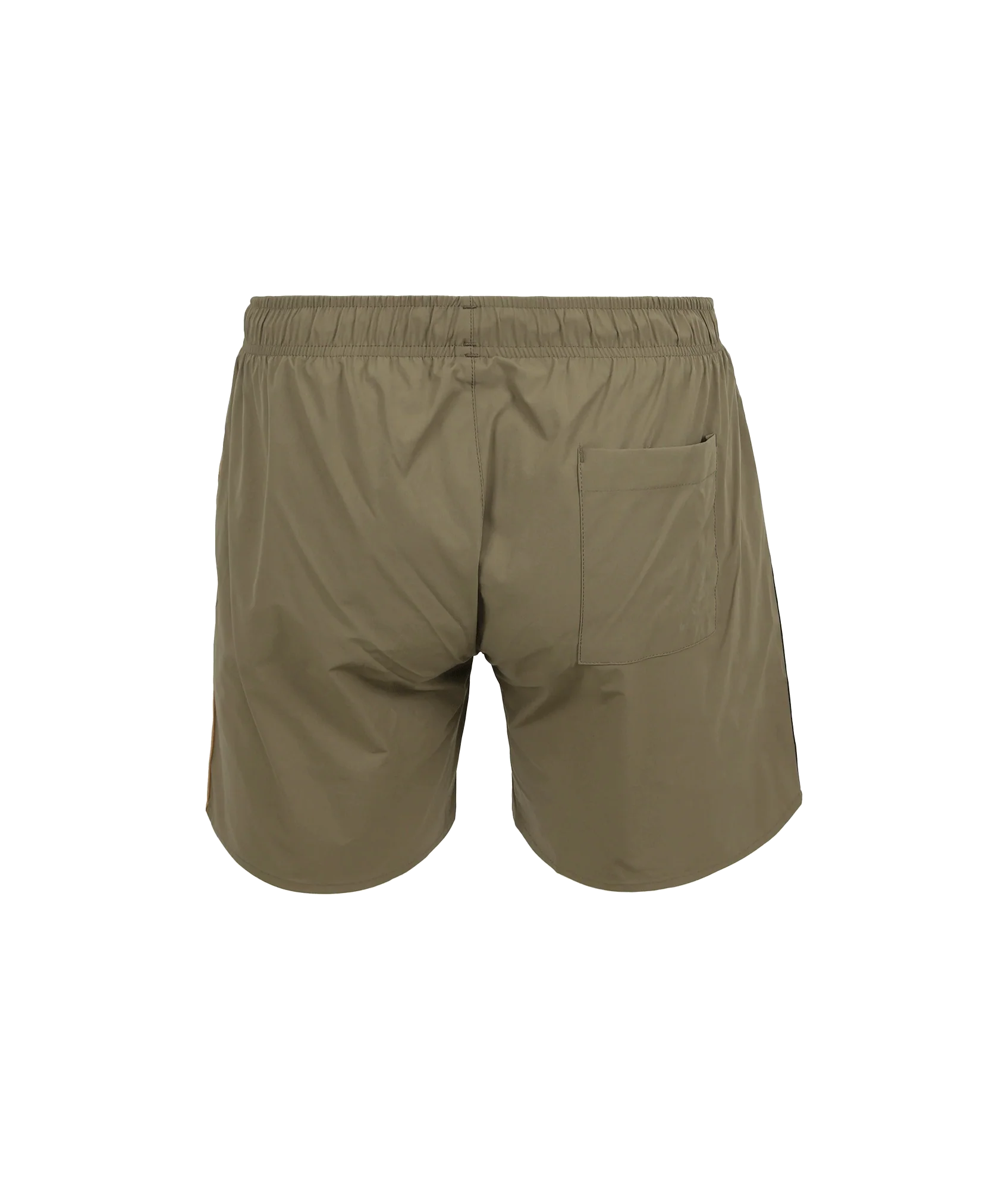 Swim Shorts With Signature Stripe and Logo - Green - Image 2