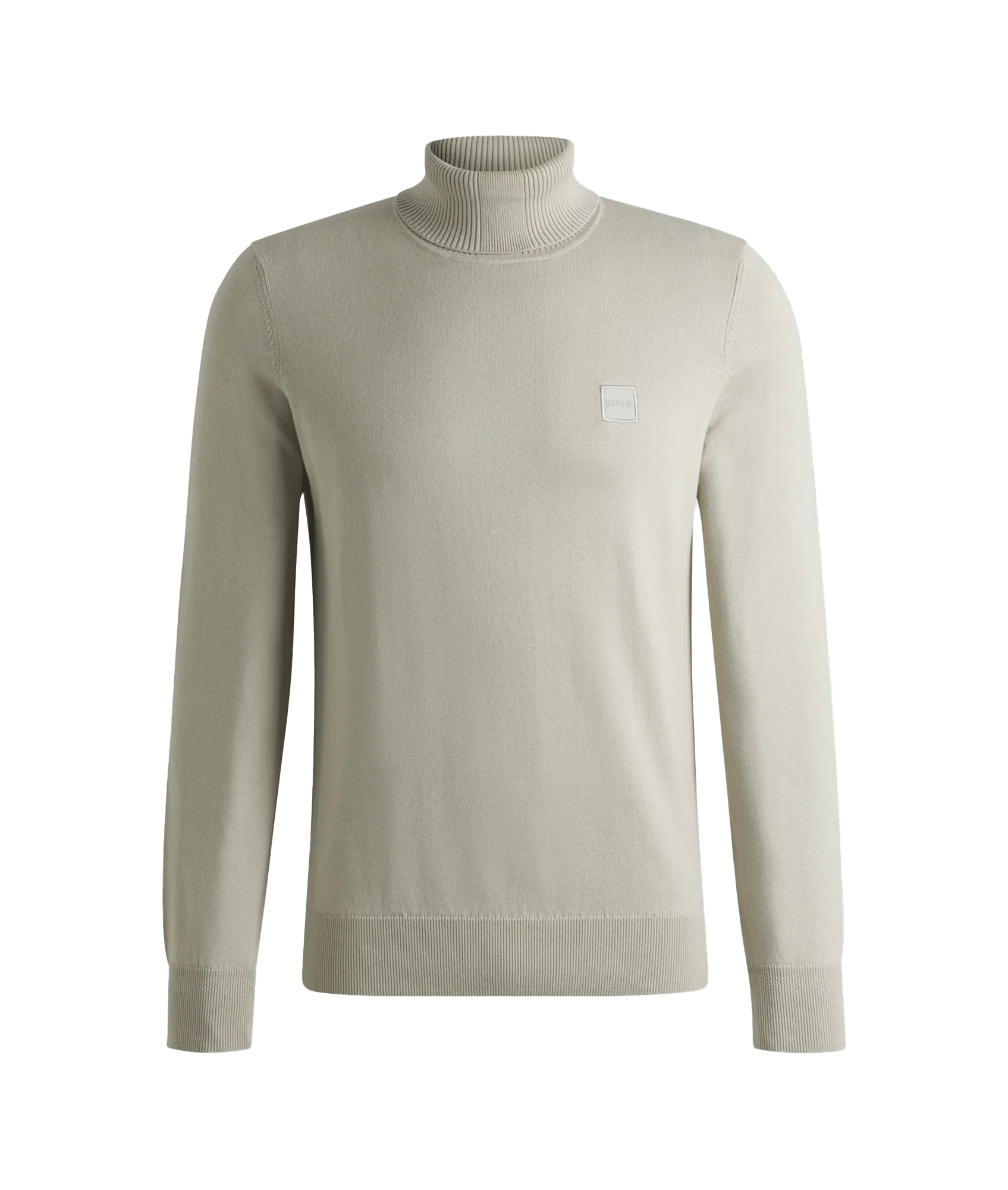 Akiro Rollneck Regular-fit Sweater in Cotton and Cashmere - Beige