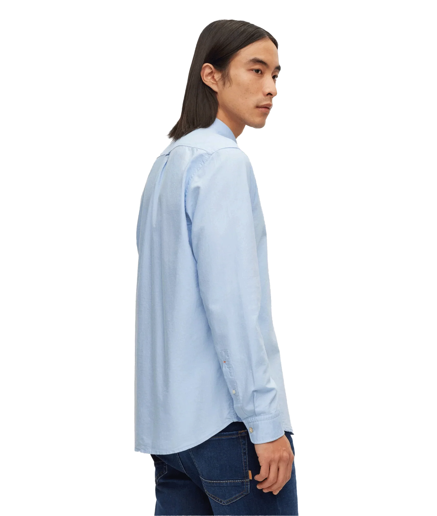 Regular Fit Oxford Shirt - Blue - Image 3