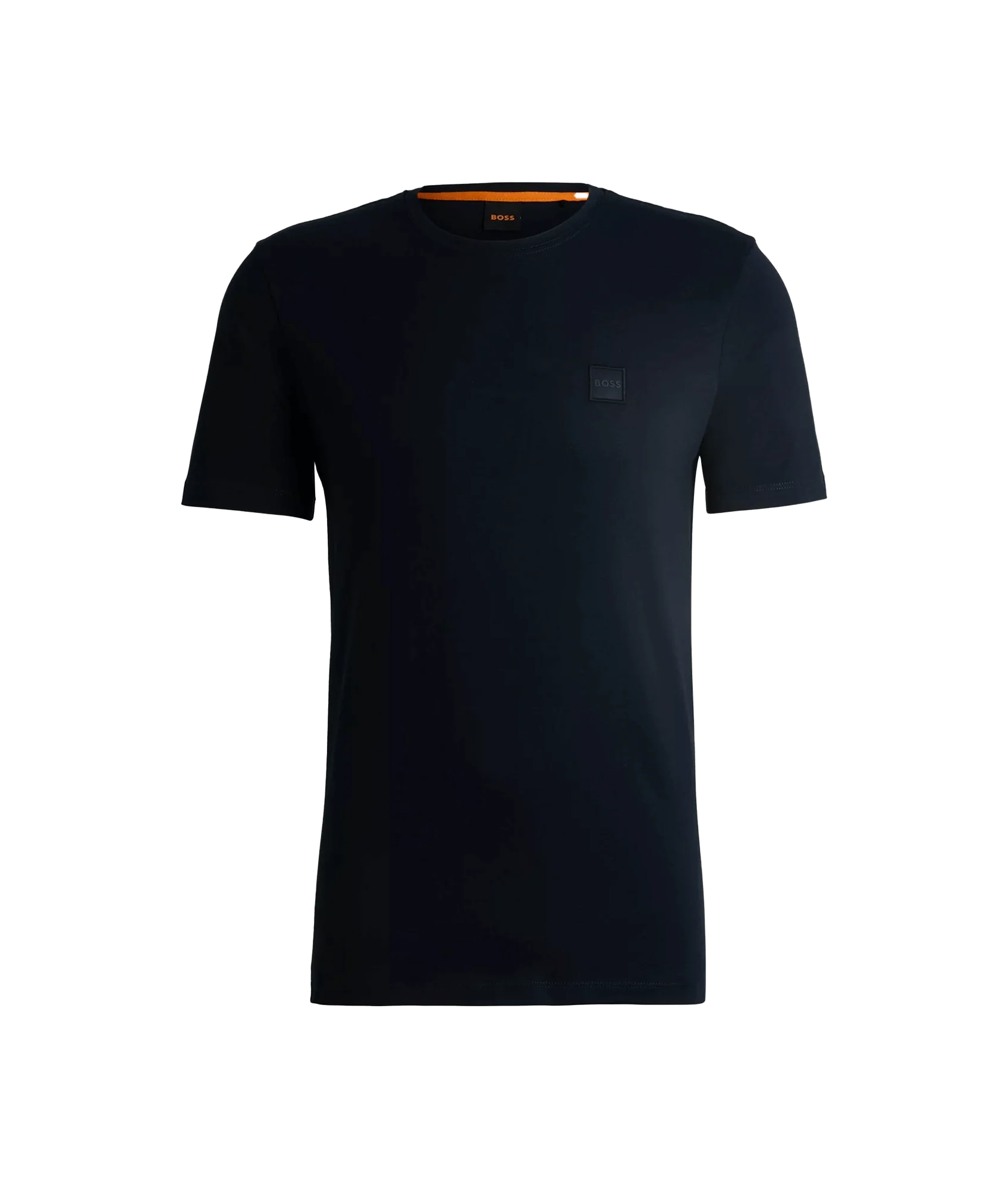 Cotton-jersey T-shirt With Logo Patch - Navy