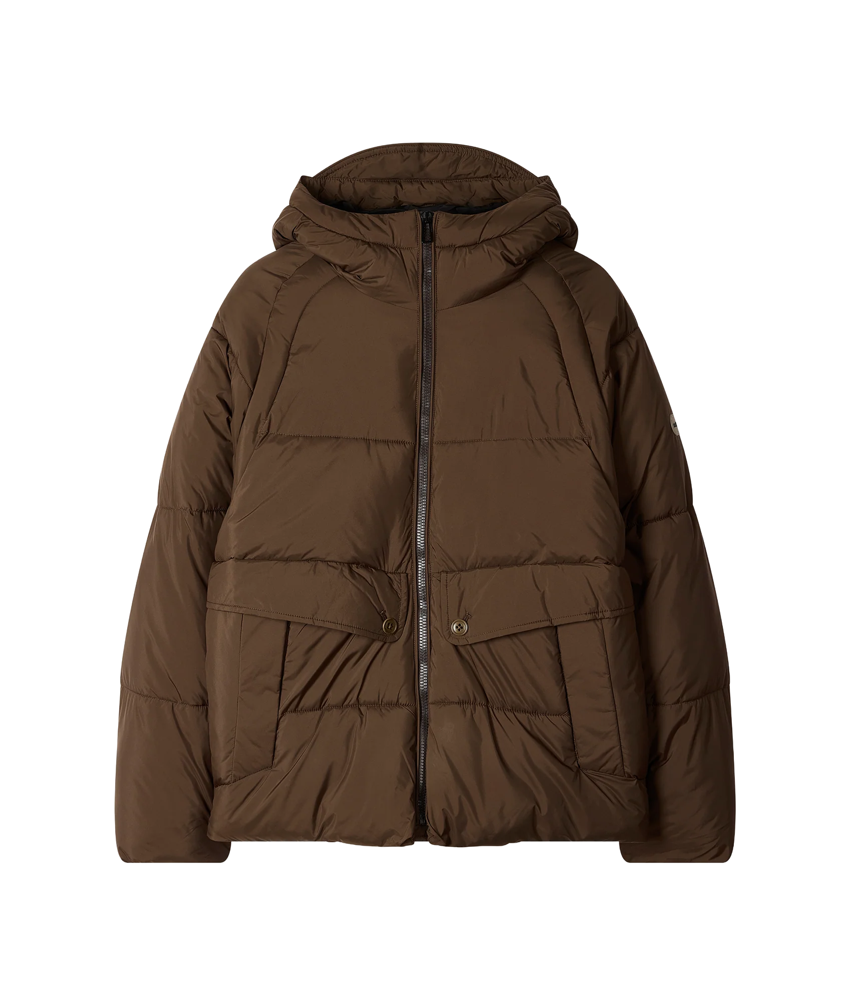 Mens Fibre Down Raglan Puffa