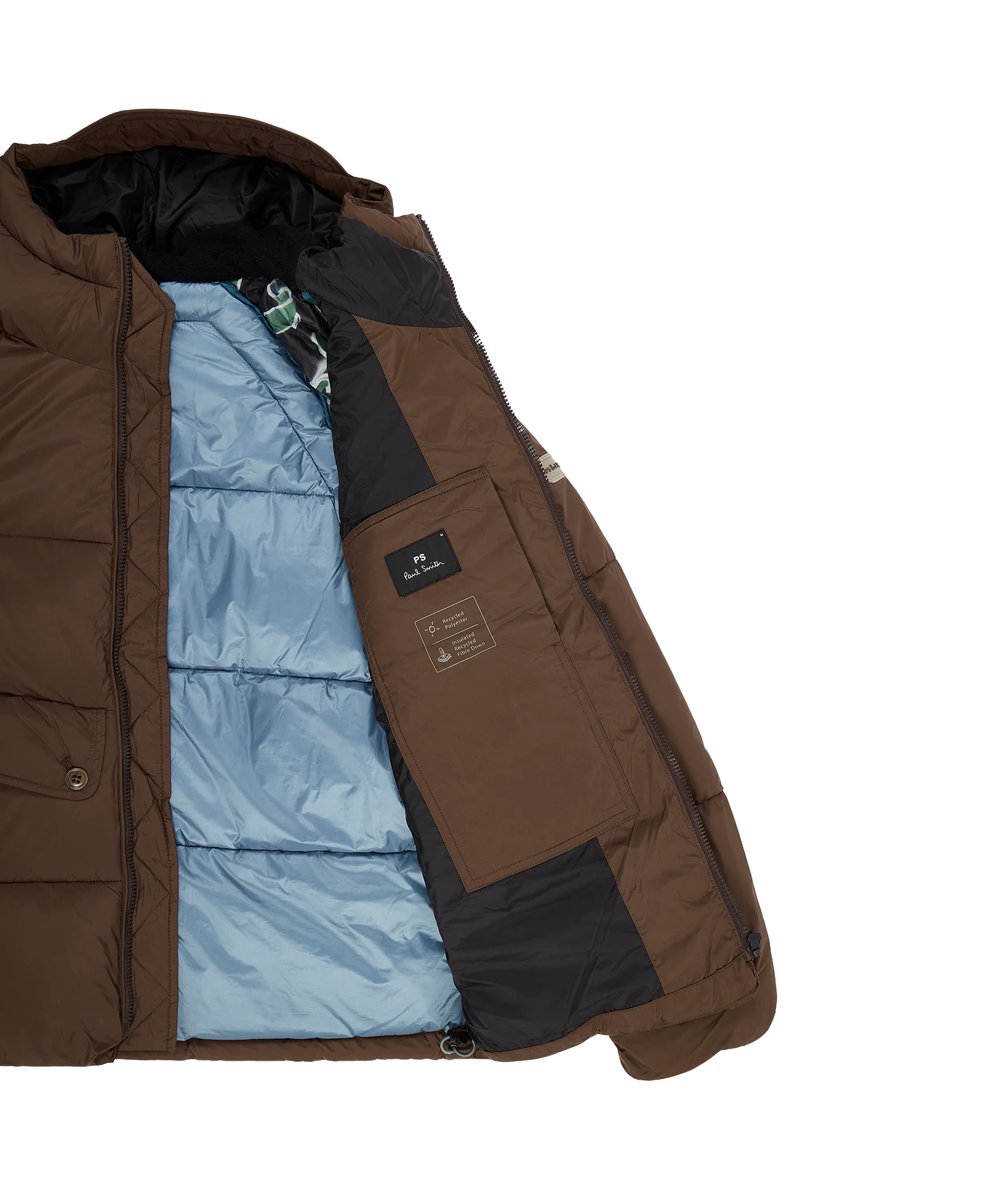 Mens Fibre Down Raglan Puffa - Image 3