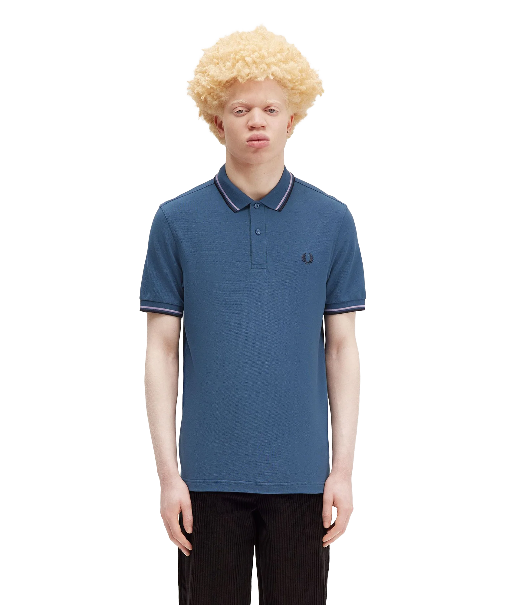 Twin Tipped Polo Shirt - Blue - Image 2