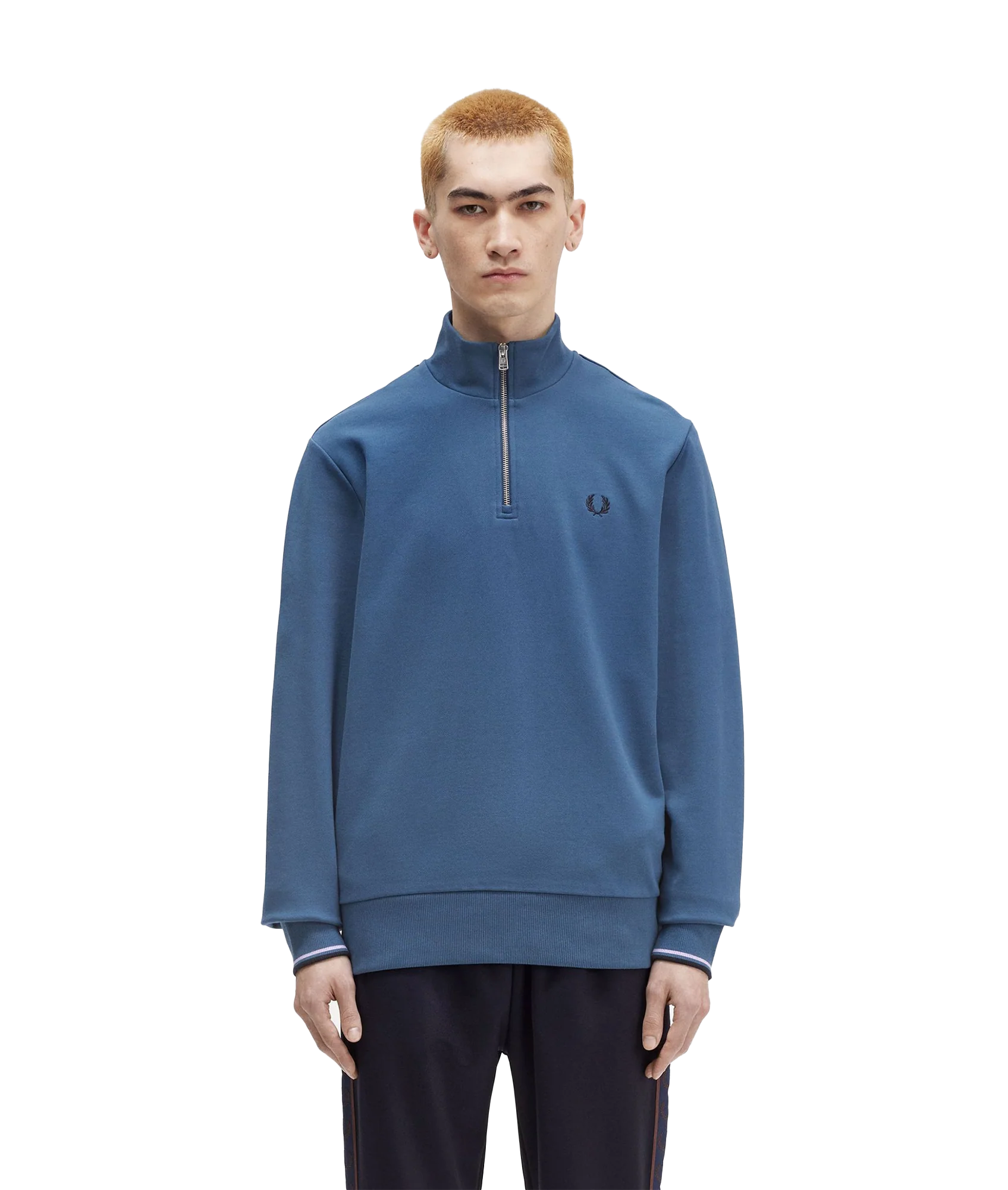 Half-Zip Sweatshirt - Blue - Image 2