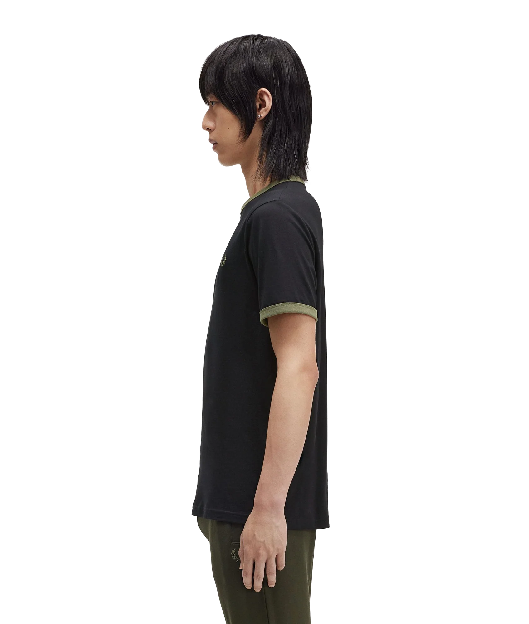 Ringer T-Shirt - Black - Image 3