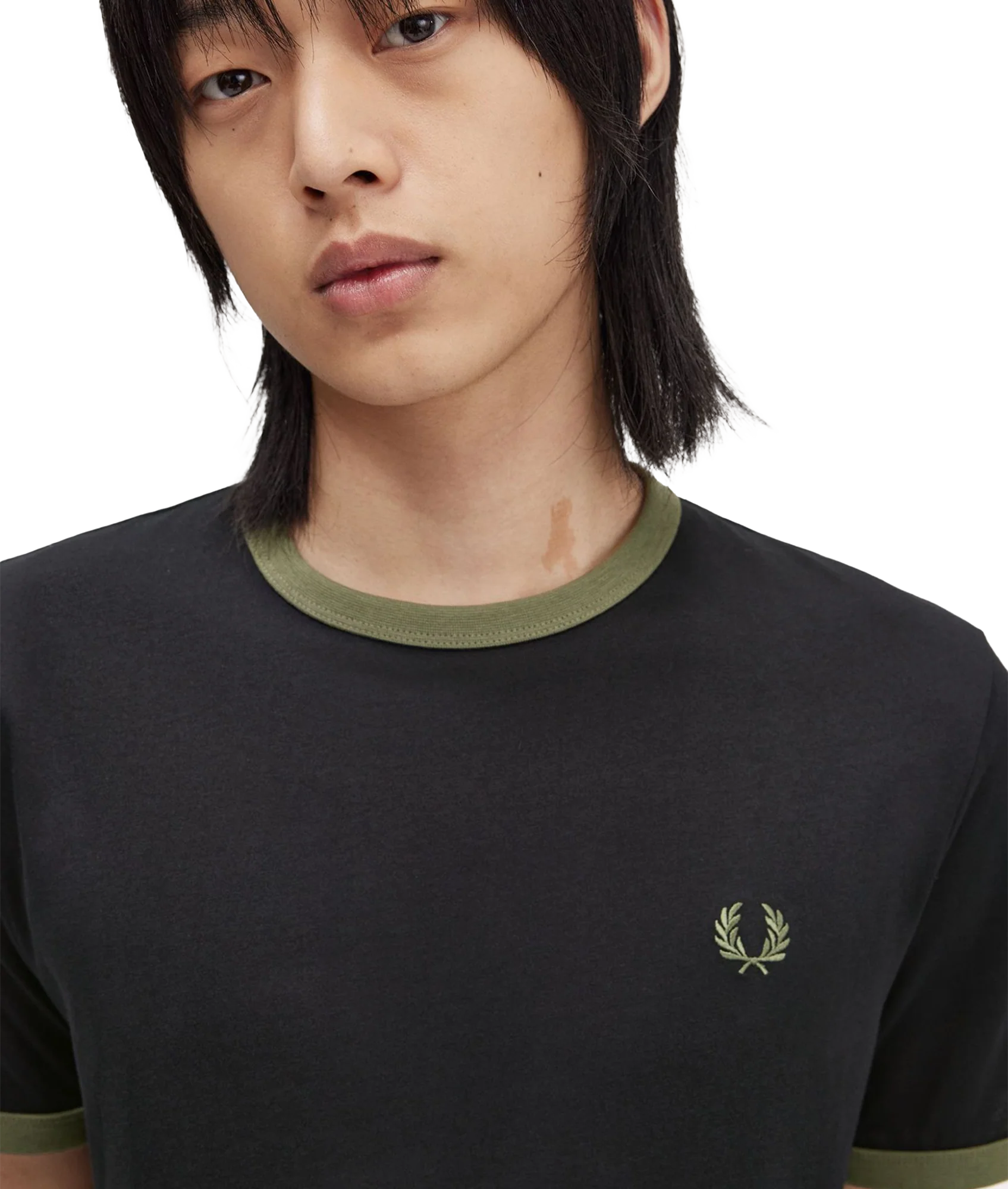 Ringer T-Shirt - Black - Image 5