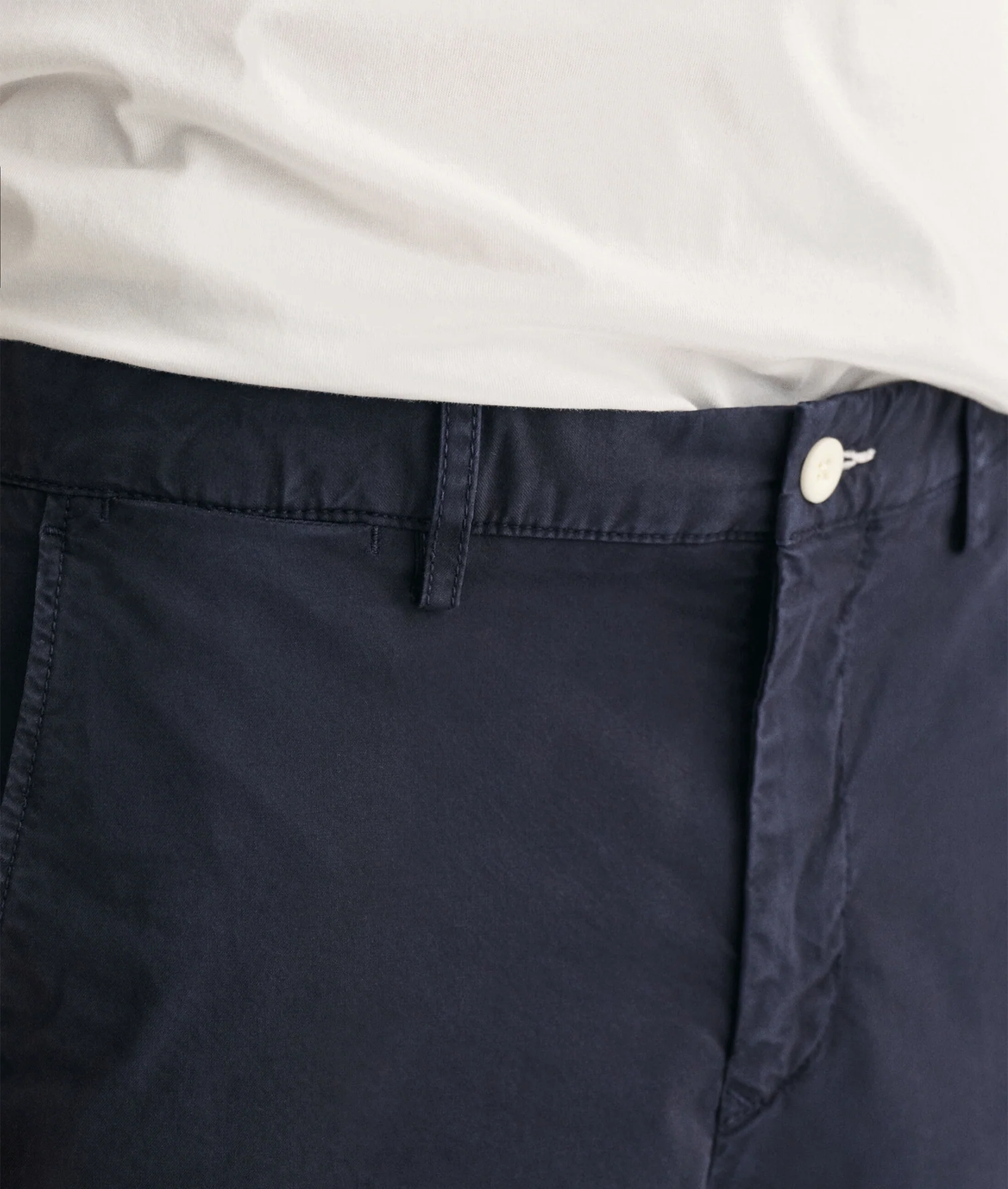 Slim Fit Sunfaded Shorts - Navy - Image 4