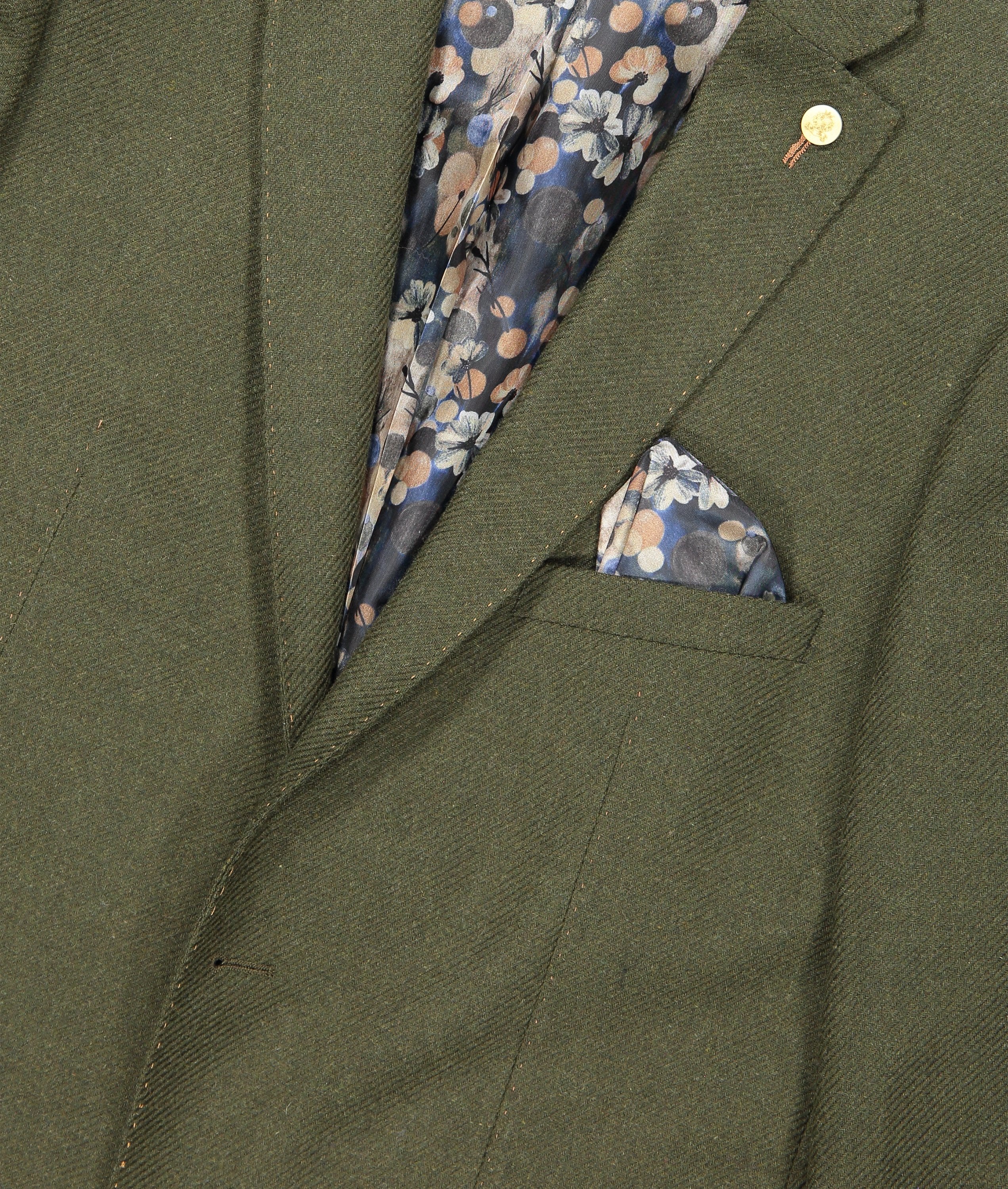 Skull & Roses Smart Blazer - Green - Image 3