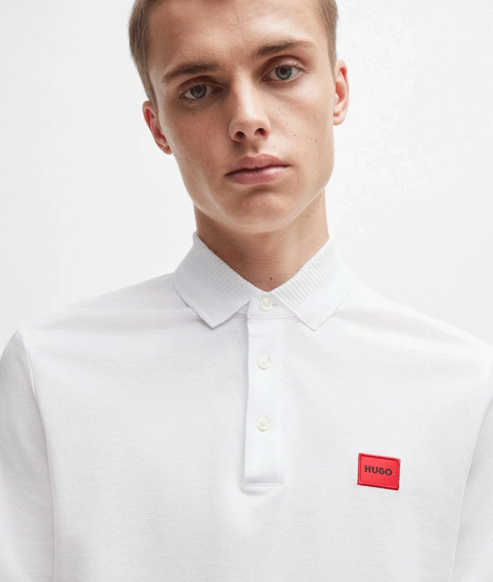 Cotton-pique Slim-fit Polo Shirt With Logo Label - White - Image 2