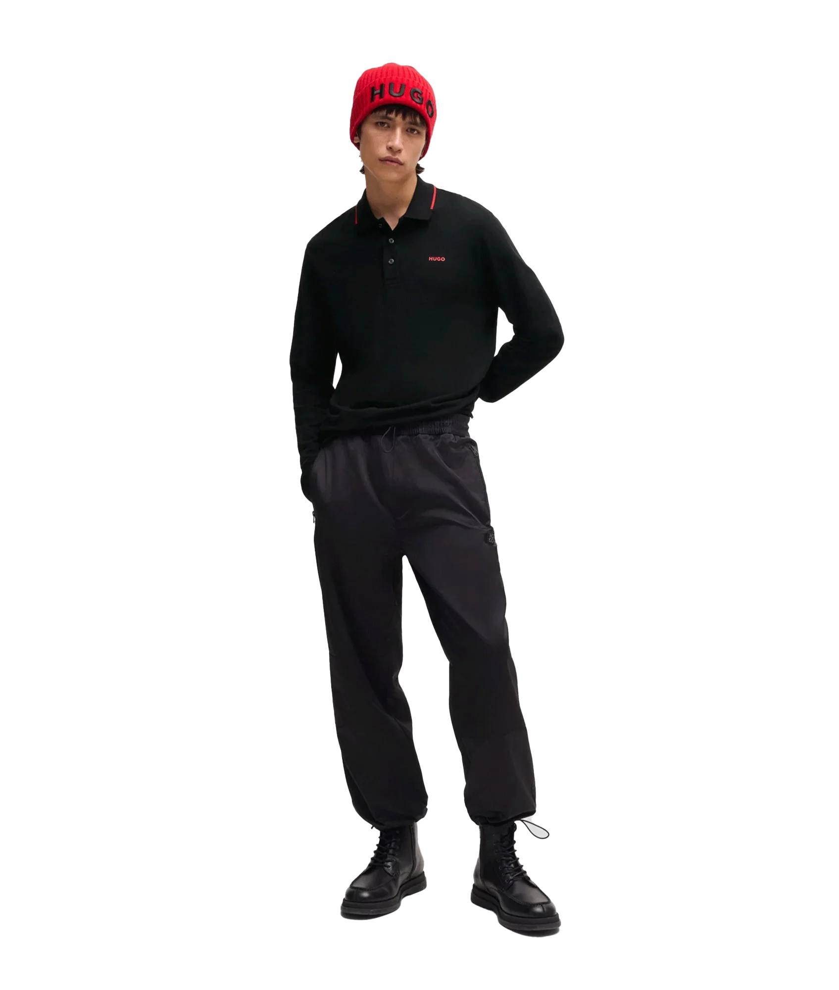 Derriko Polo Shirt - Black - Image 3