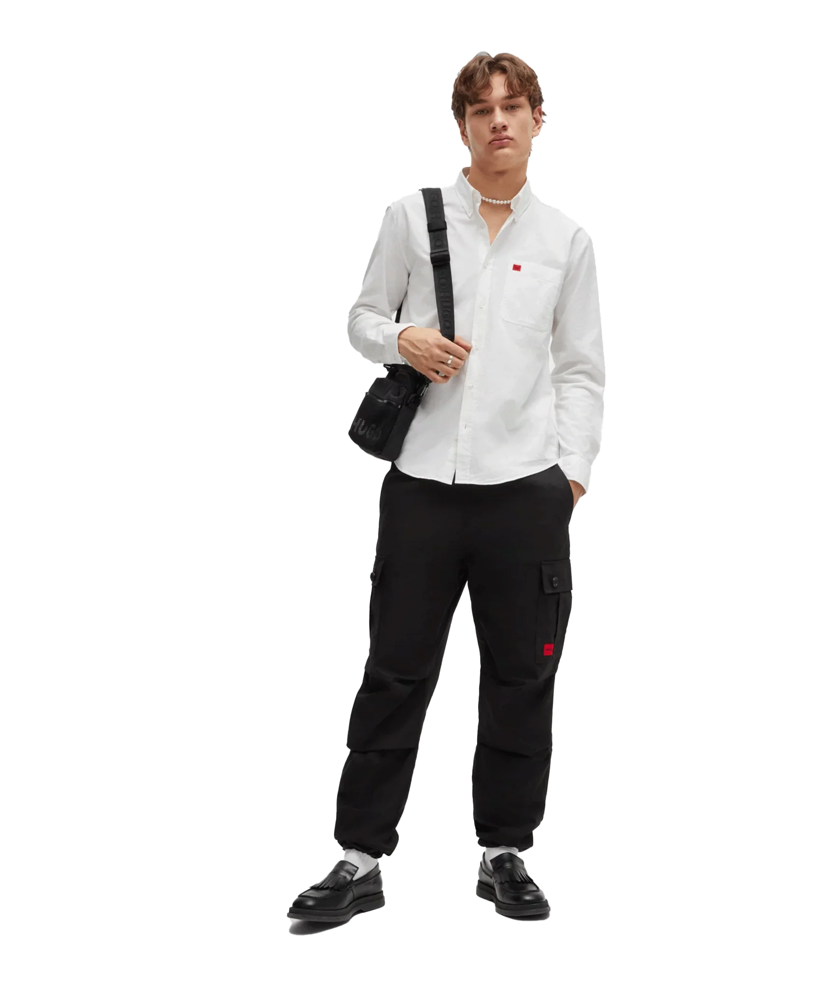 Evito Button-down Slim-fit Shirt - White - Image 4