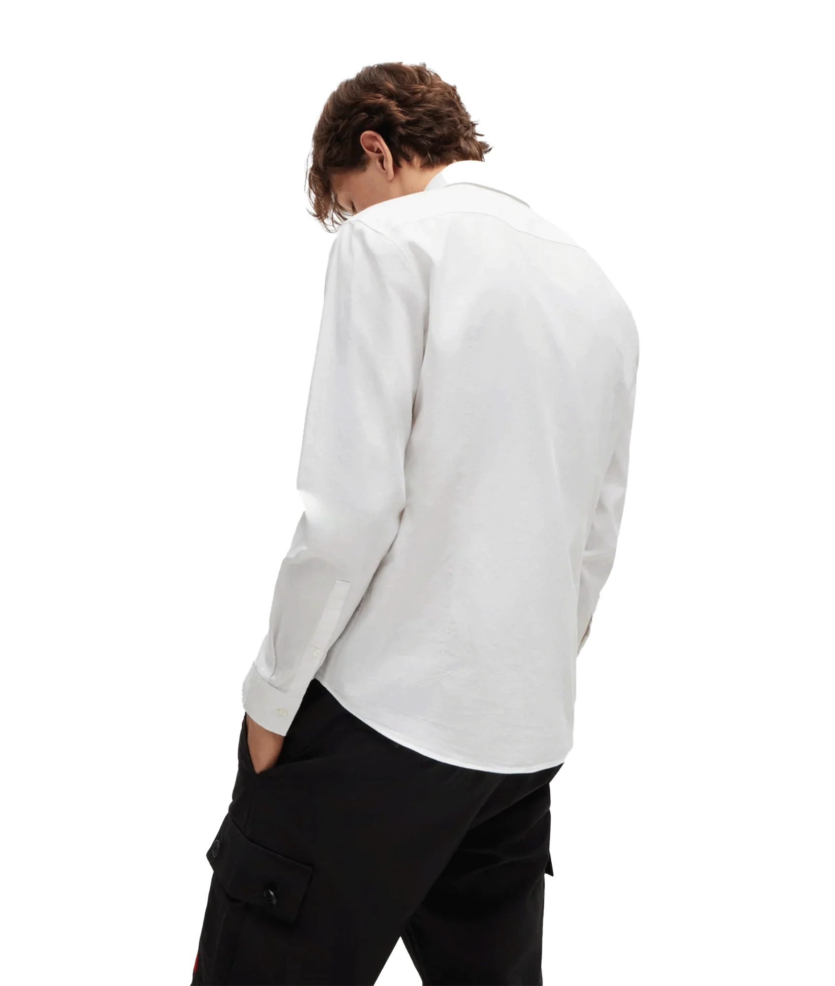 Evito Button-down Slim-fit Shirt - White - Image 5
