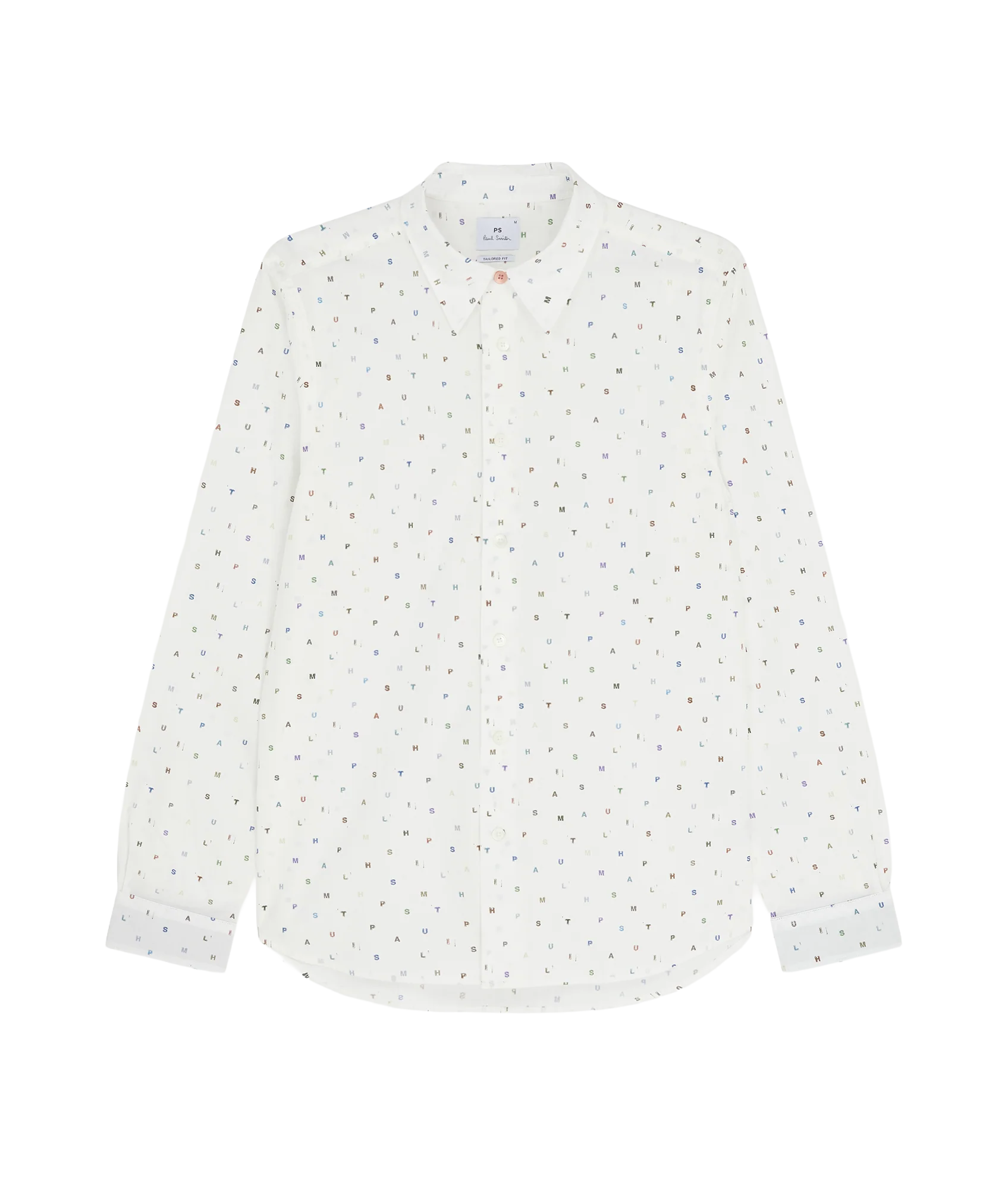 Mens L/S Tailored Fit Shirt - White