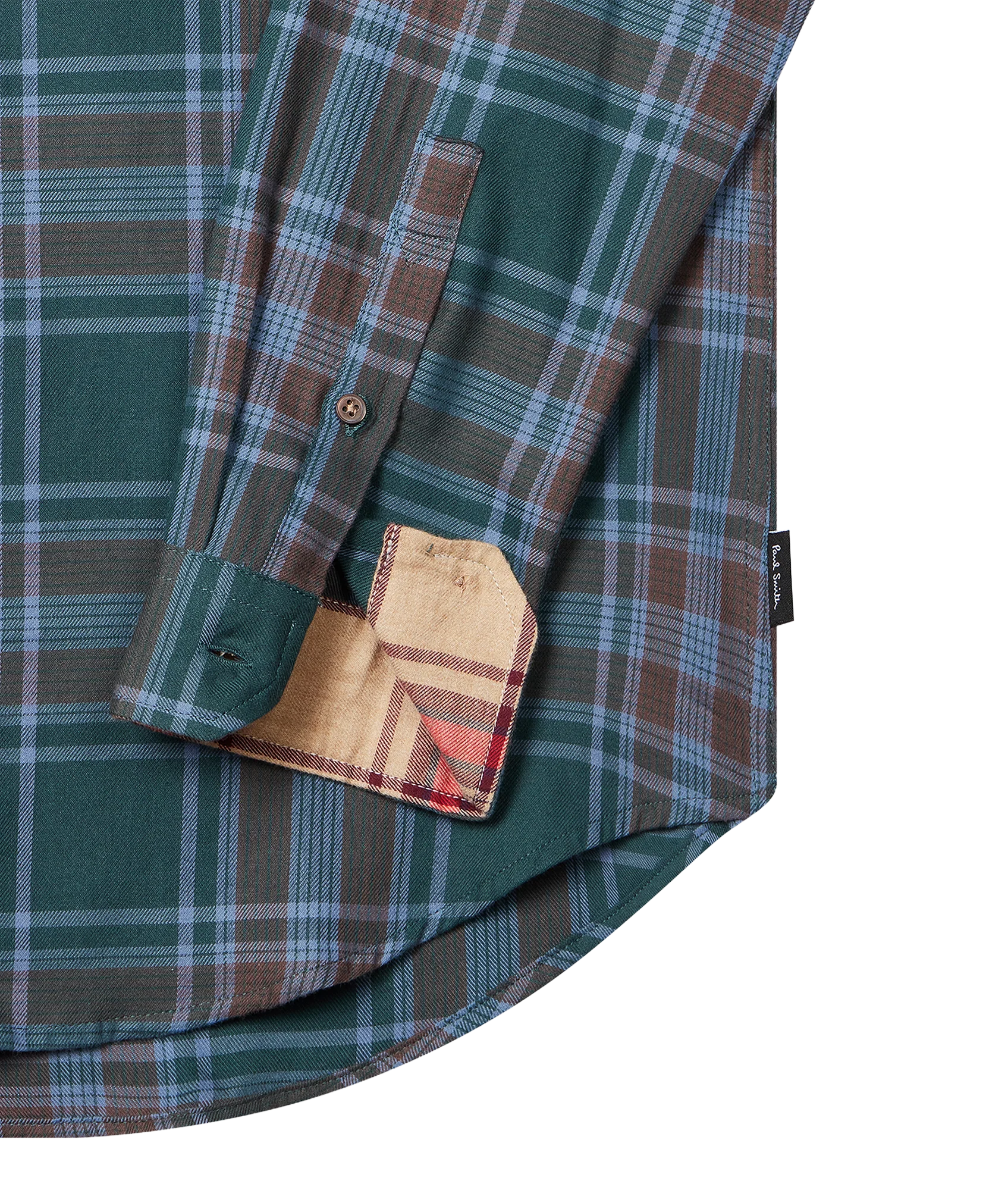Mens Ls Tailored Fit Shirt Bd Col - Image 2