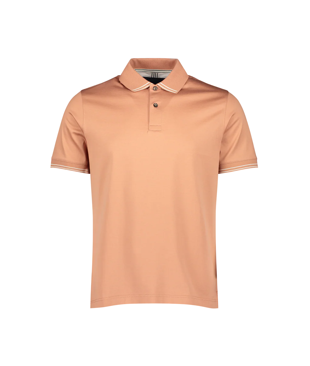 Clare Tipped Polo - Orange