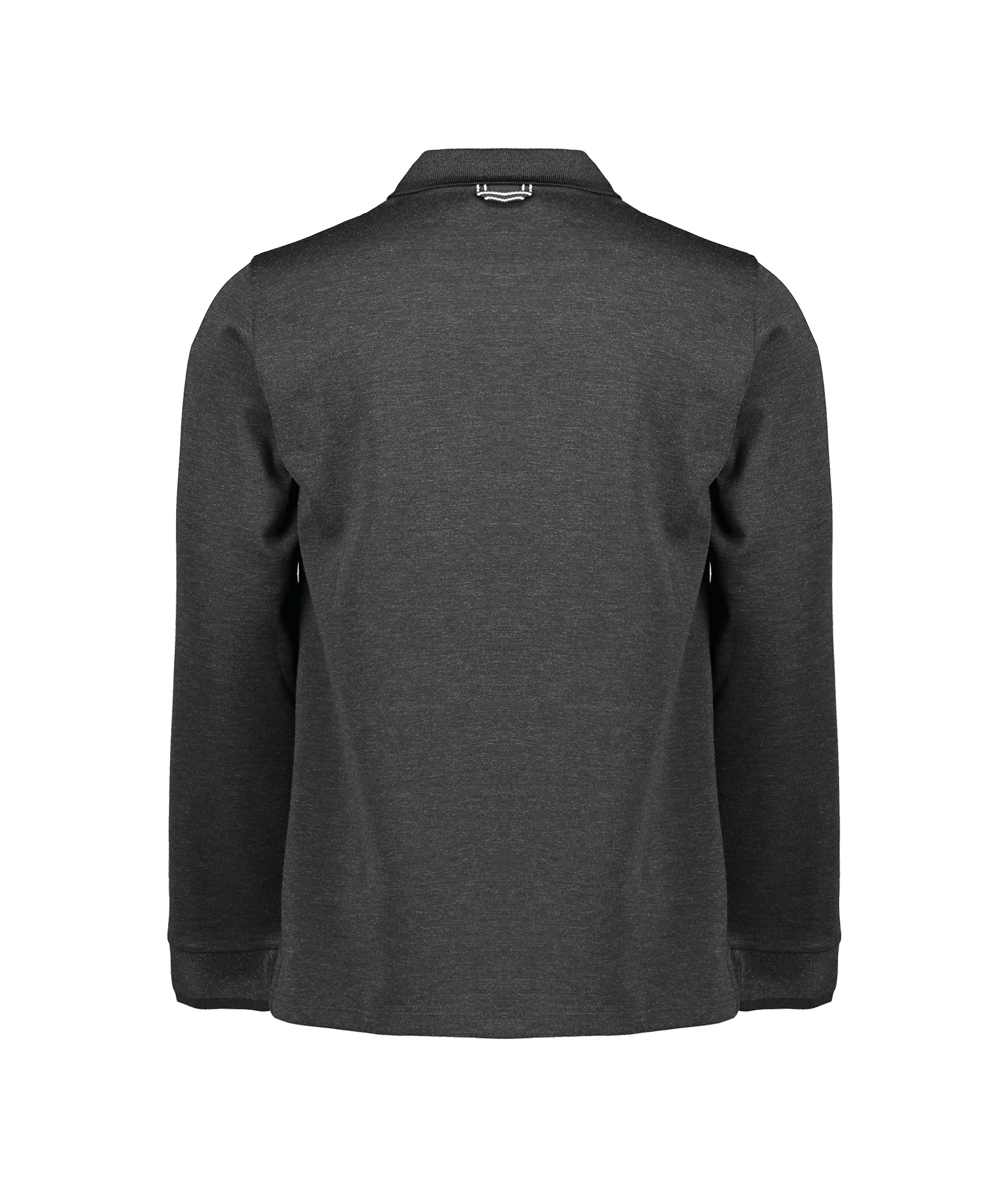 Legra Zip Neck Lux Jersey Long Sleeve Polo - Grey - Image 2