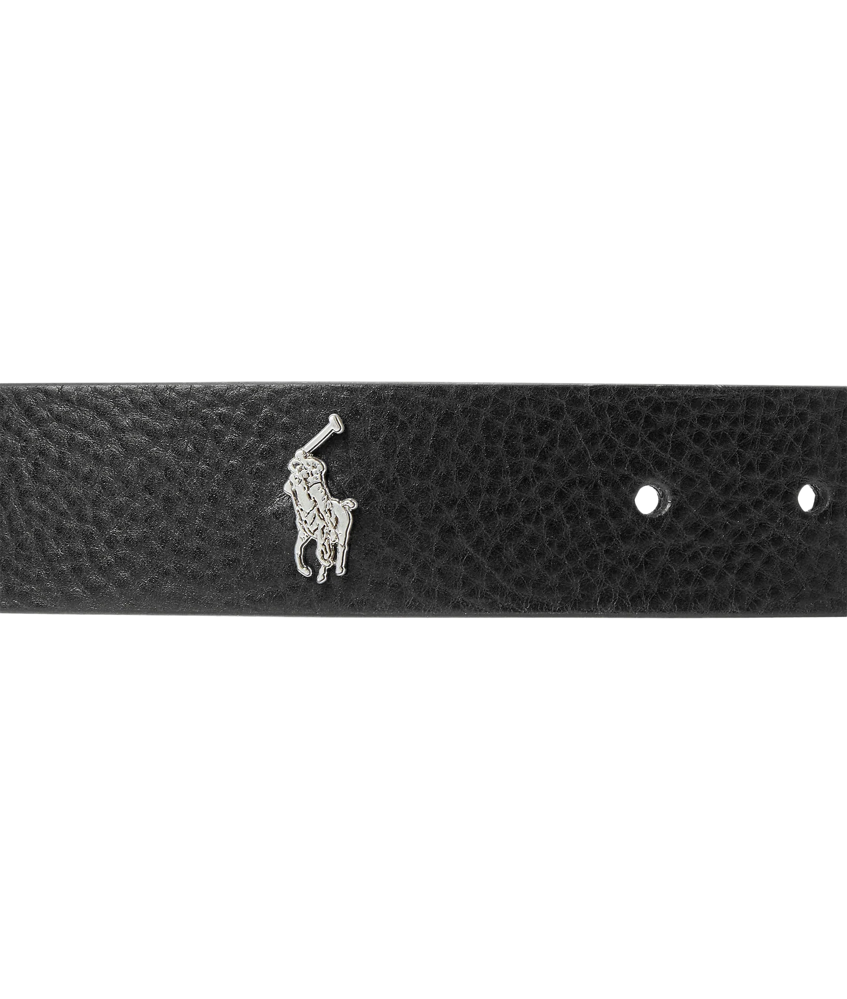 Tumbled Leather Belt - Black - Image 3