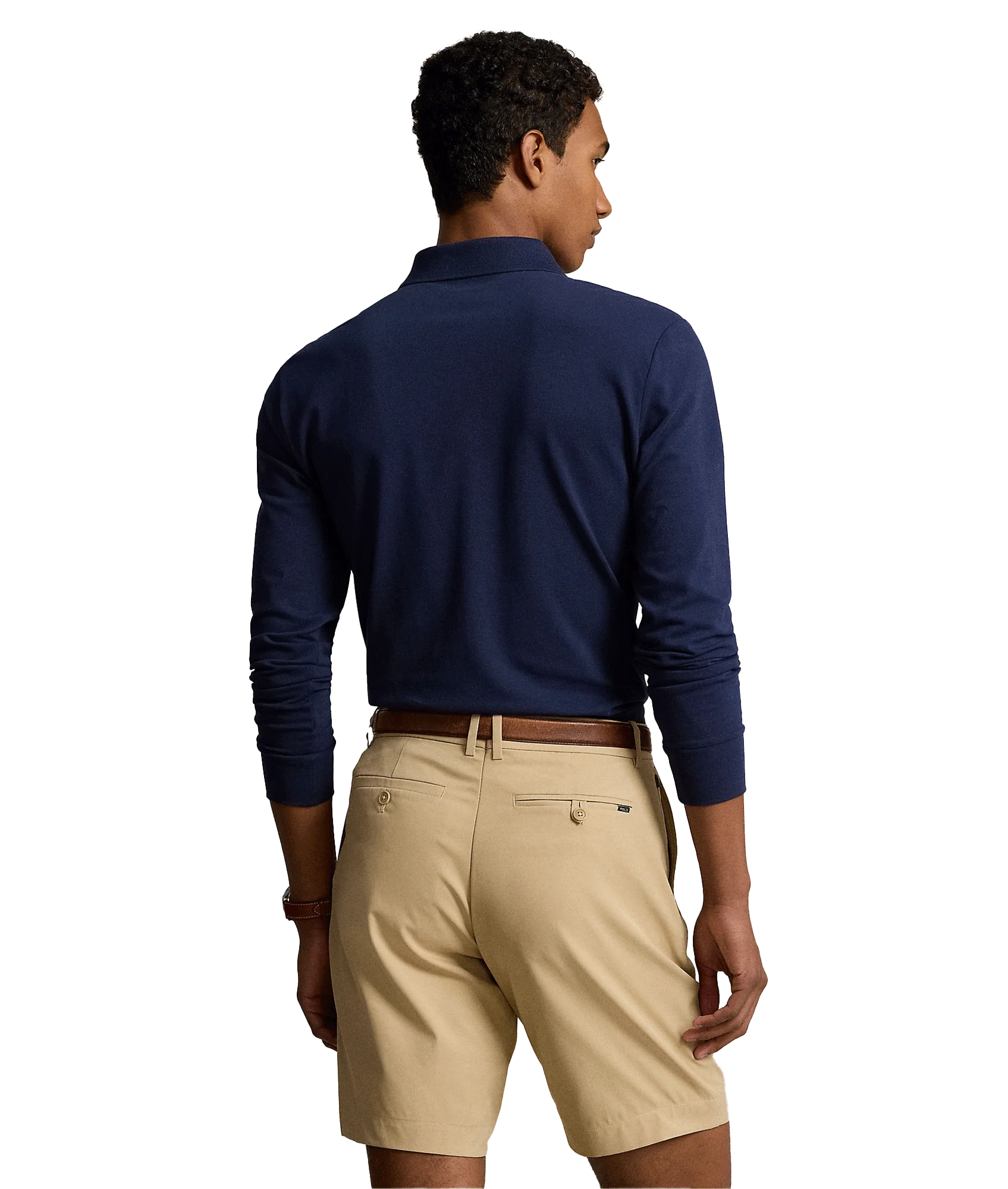 Tailored Fit Performance Polo Shirt - Navy - Image 3