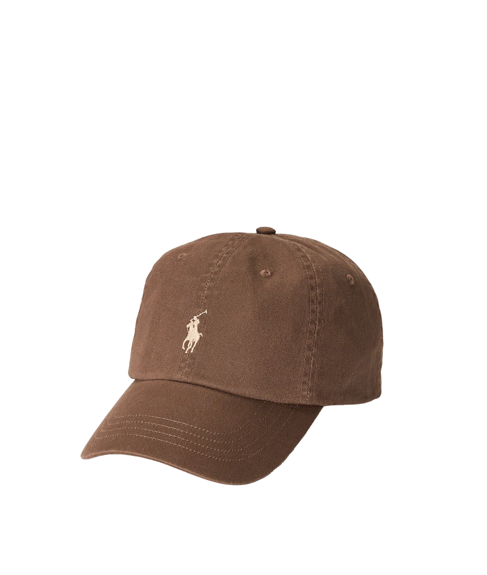 Cotton Chino Baseball Cap - Brown