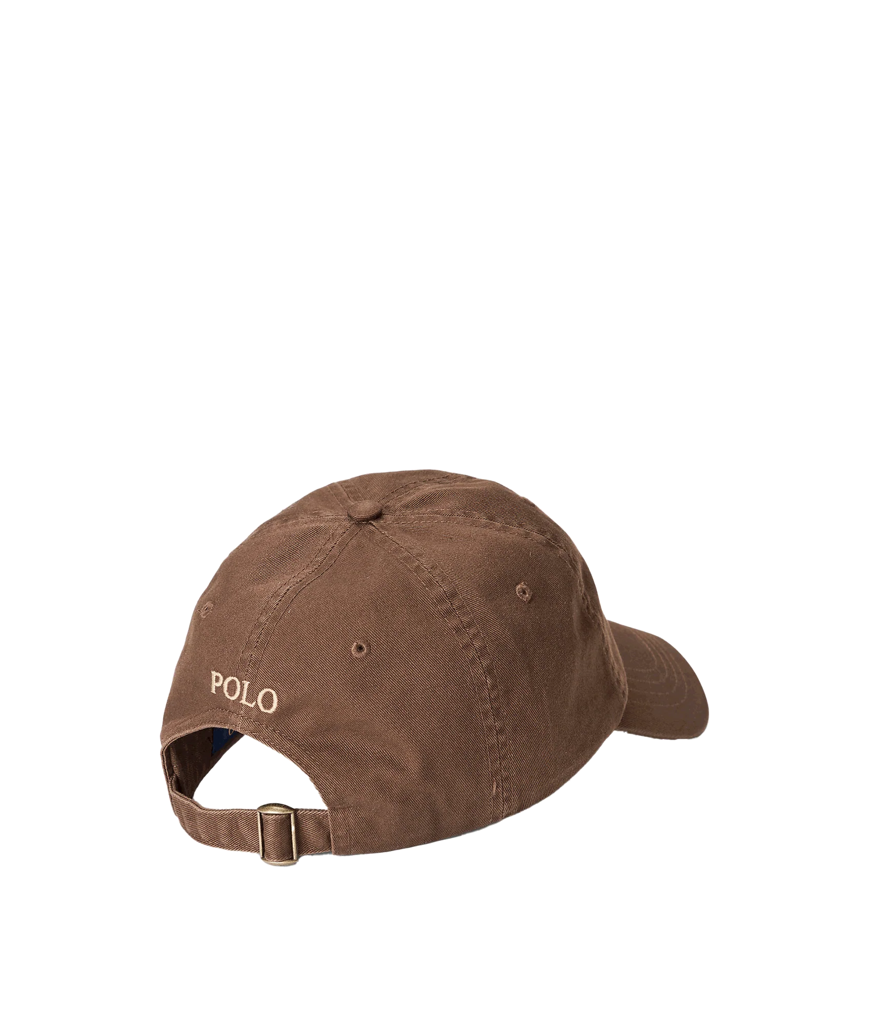 Cotton Chino Baseball Cap - Brown - Image 2