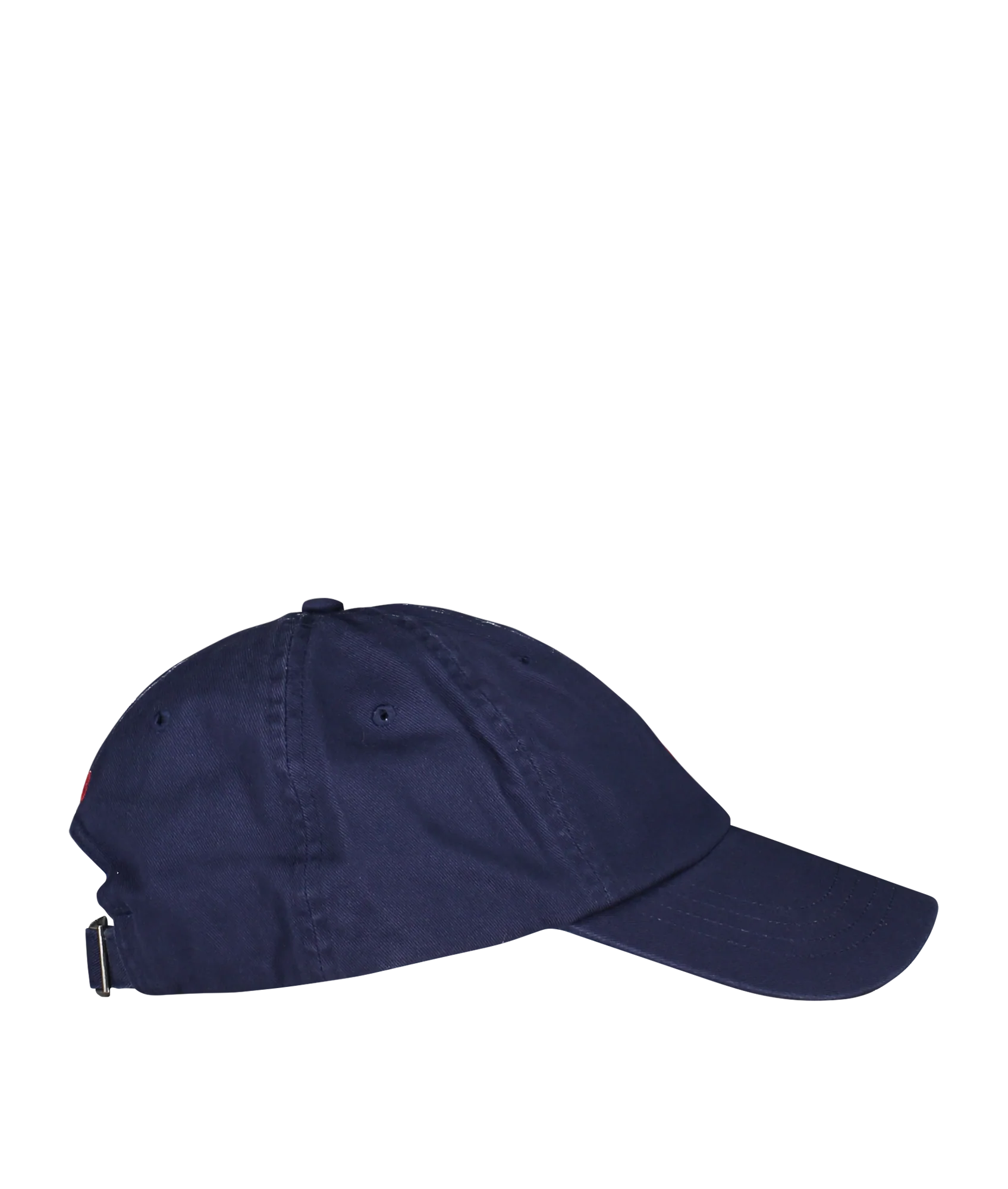 Cotton Chino Baseball Cap - Navy - Image 2