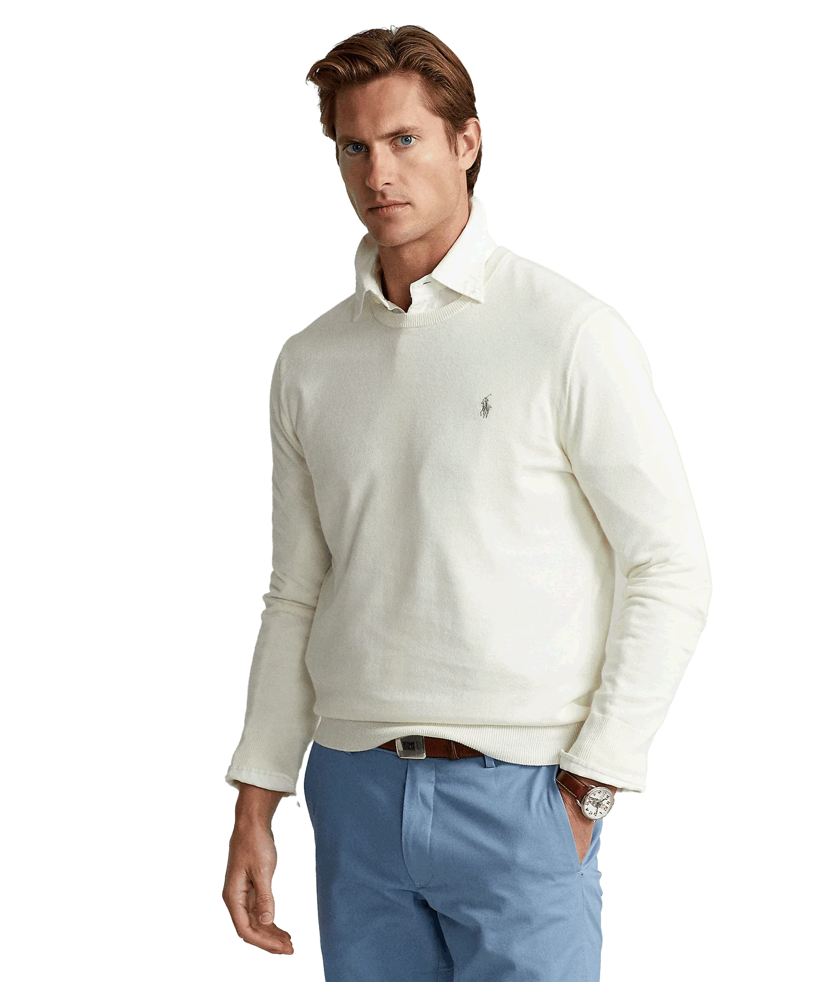 Cotton-cashmere Crewneck Sweater - Cream - Image 2