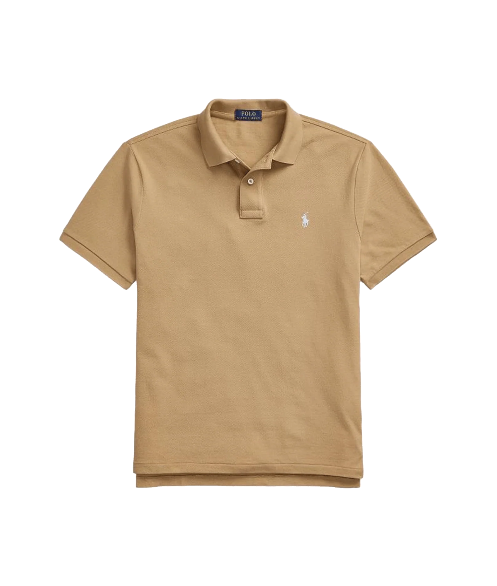 Knit Polo Shirt Tan - Beige