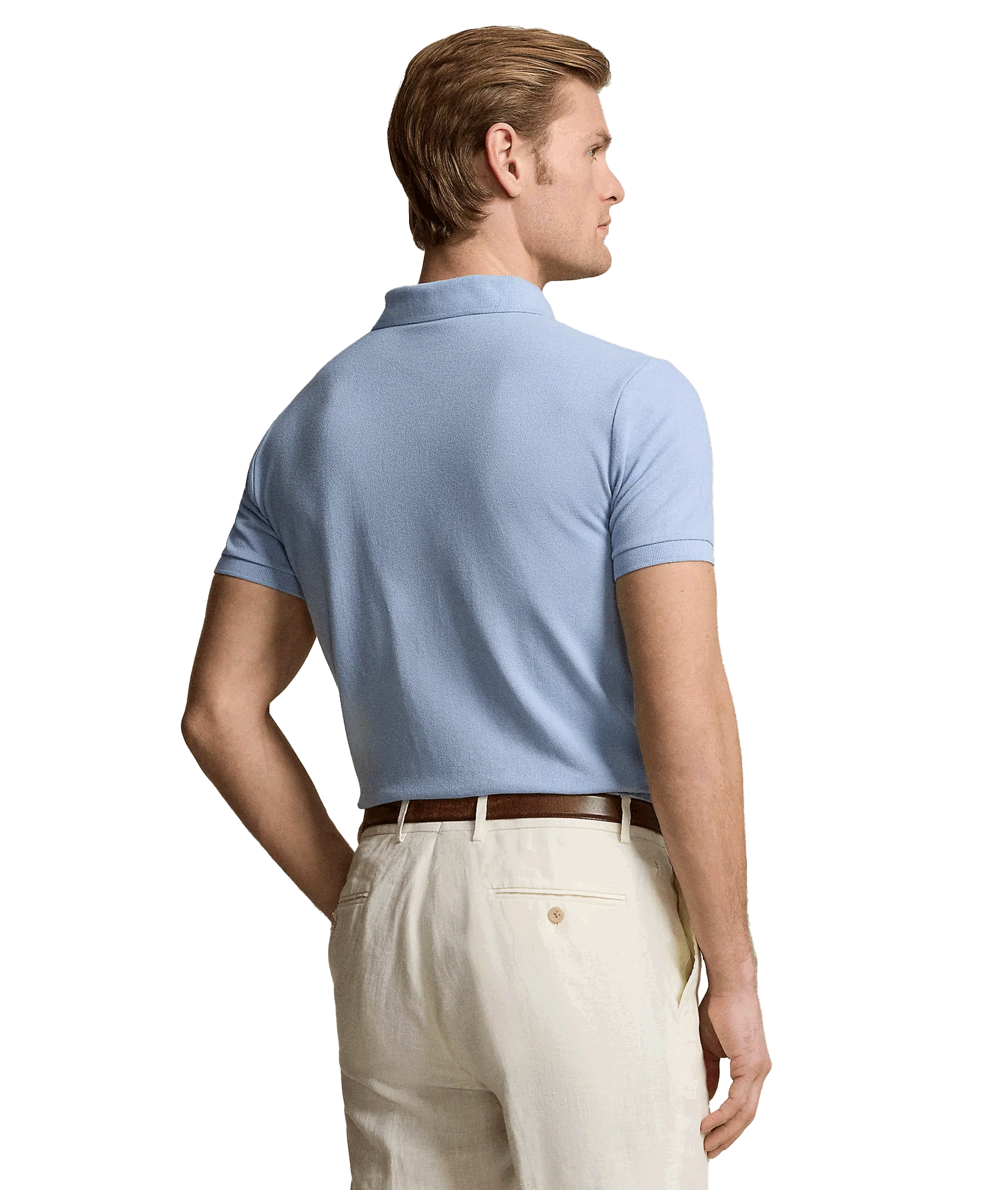 The Iconic Mesh Polo Shirt Vessel - Blue - Image 4