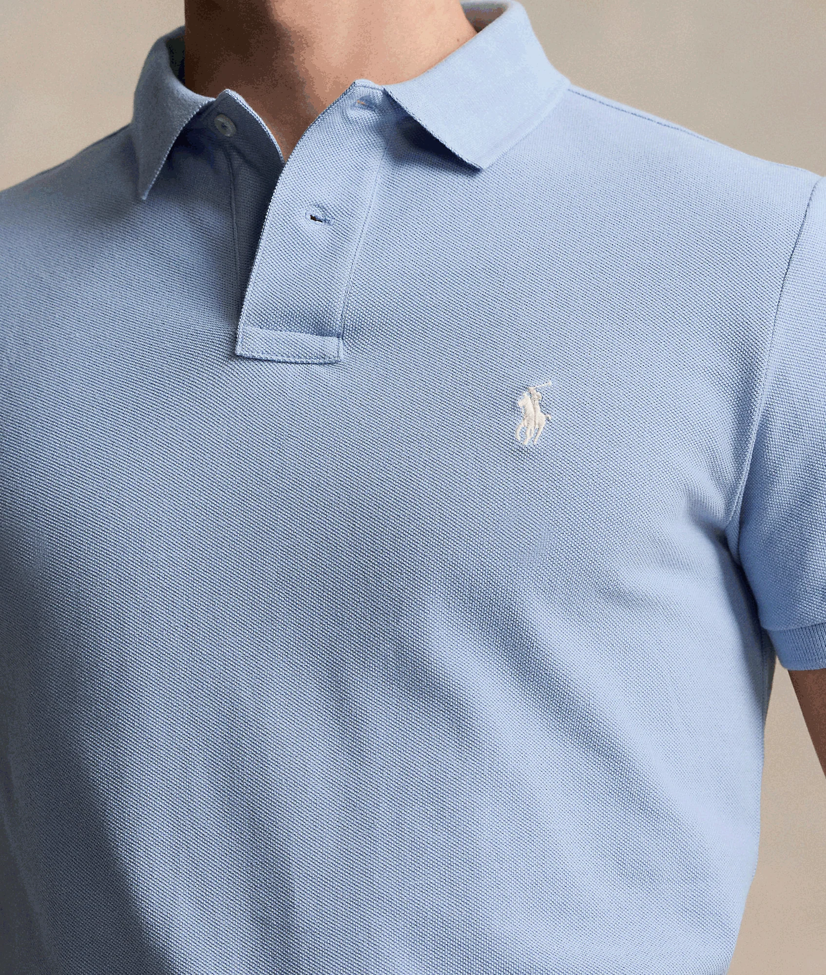 The Iconic Mesh Polo Shirt Vessel - Blue - Image 5