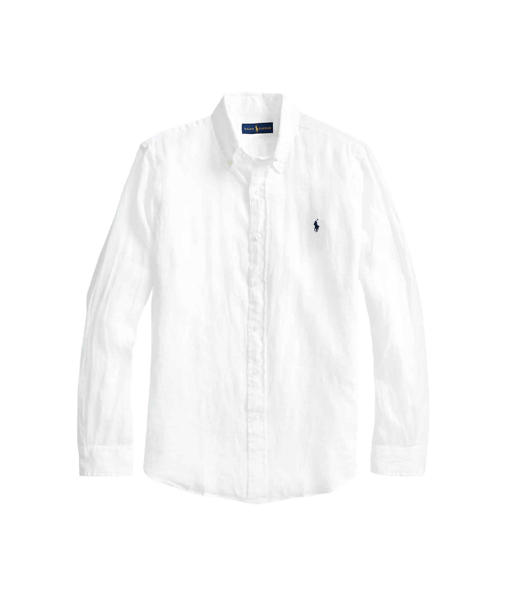 Slim Fit Linen Shirt - White