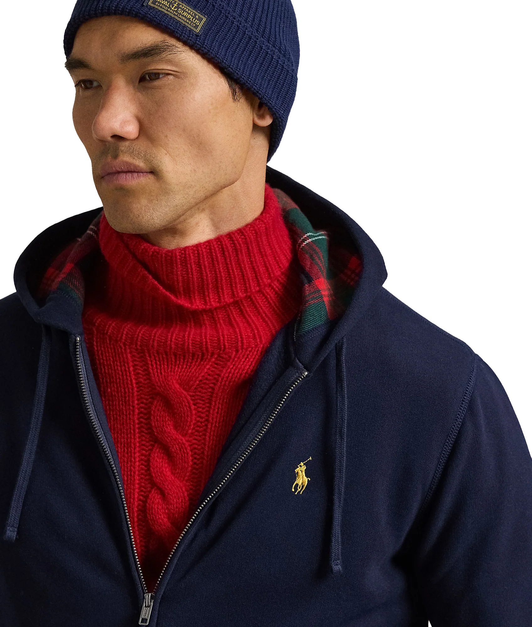 The Rl Fleece Full-zip Hoodie - Navy - Image 4