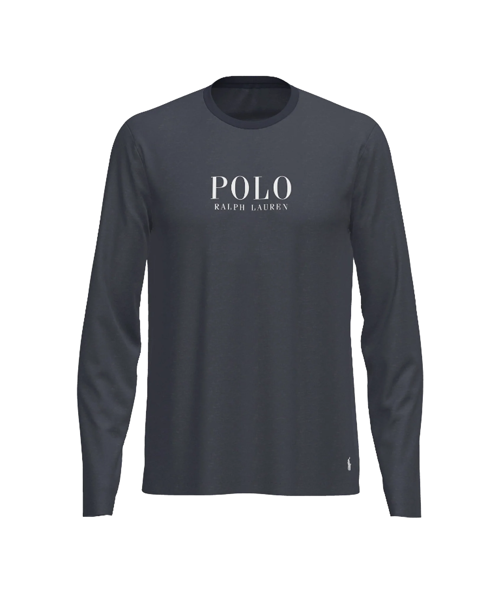 Logo Jersey Long-sleeve Sleep Shirt - Navy