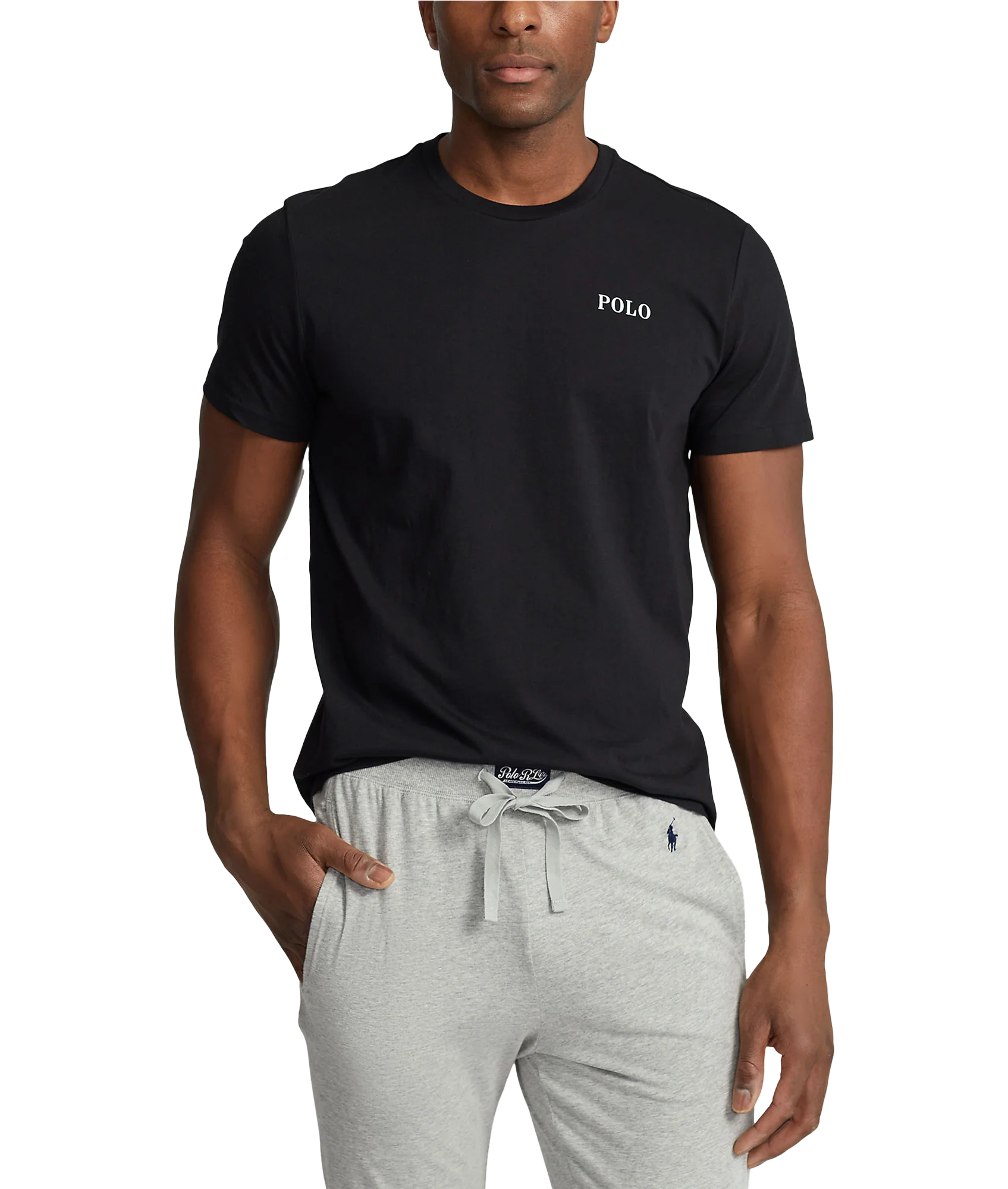 Cotton Jersey Sleep Shirt - Black - Image 2