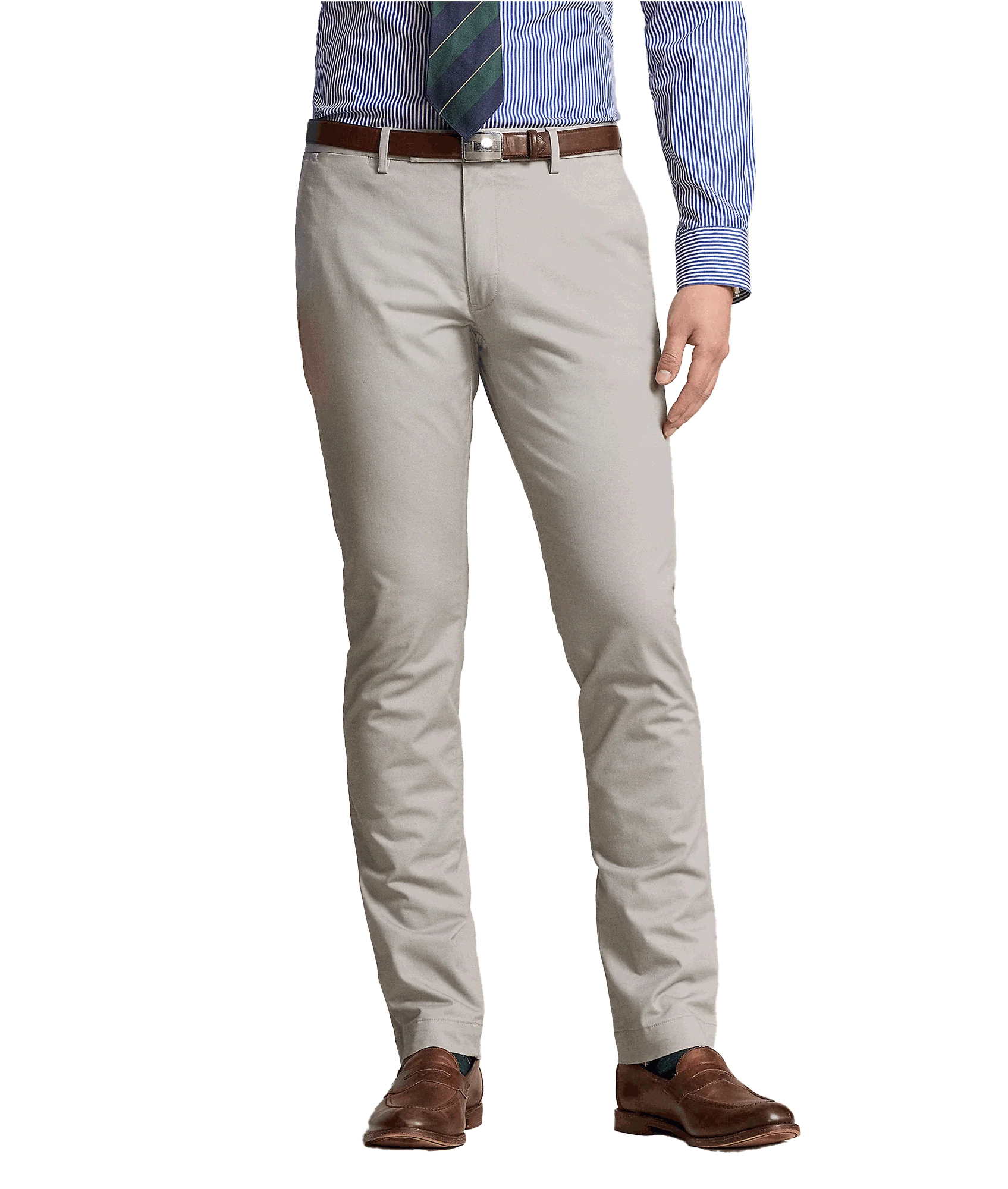 Stretch Slim Fit Chino Pant - Grey - Image 2