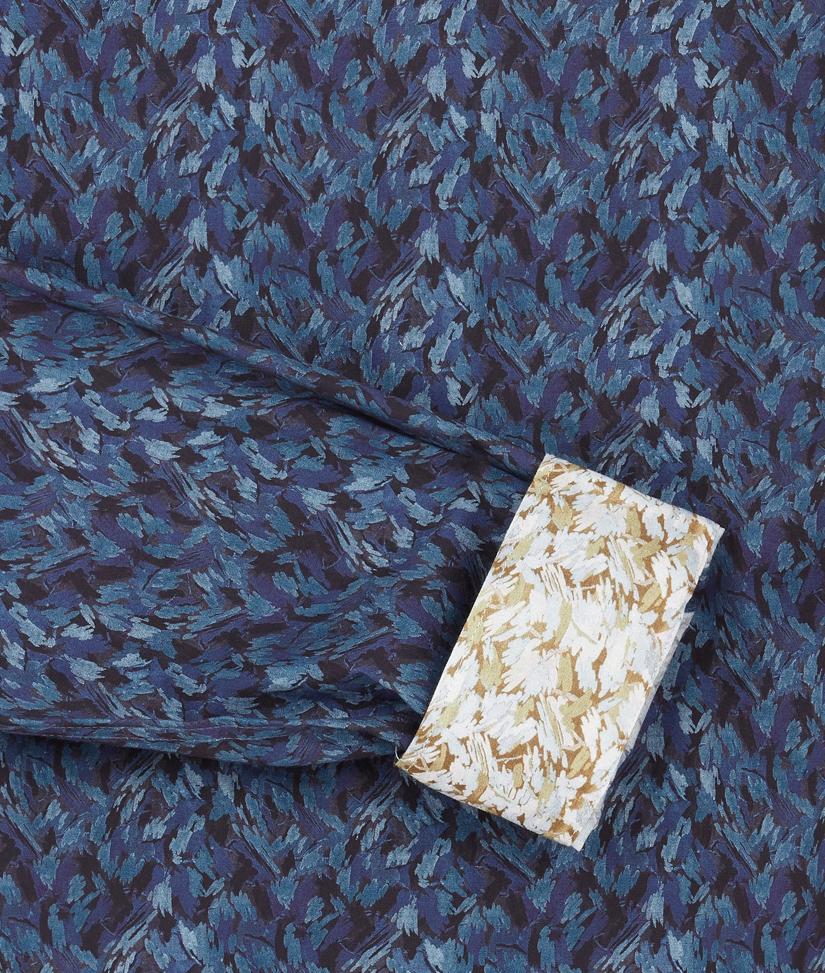 Tailored Fit Printed Shirt - Navy Blue - Image 2