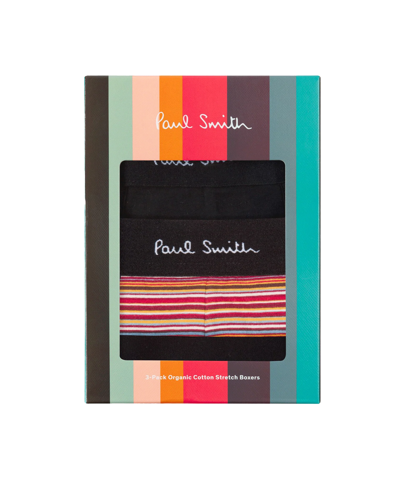 'Signature Stripe' Mixed Boxer Briefs Three Pack - Multi - Image 2
